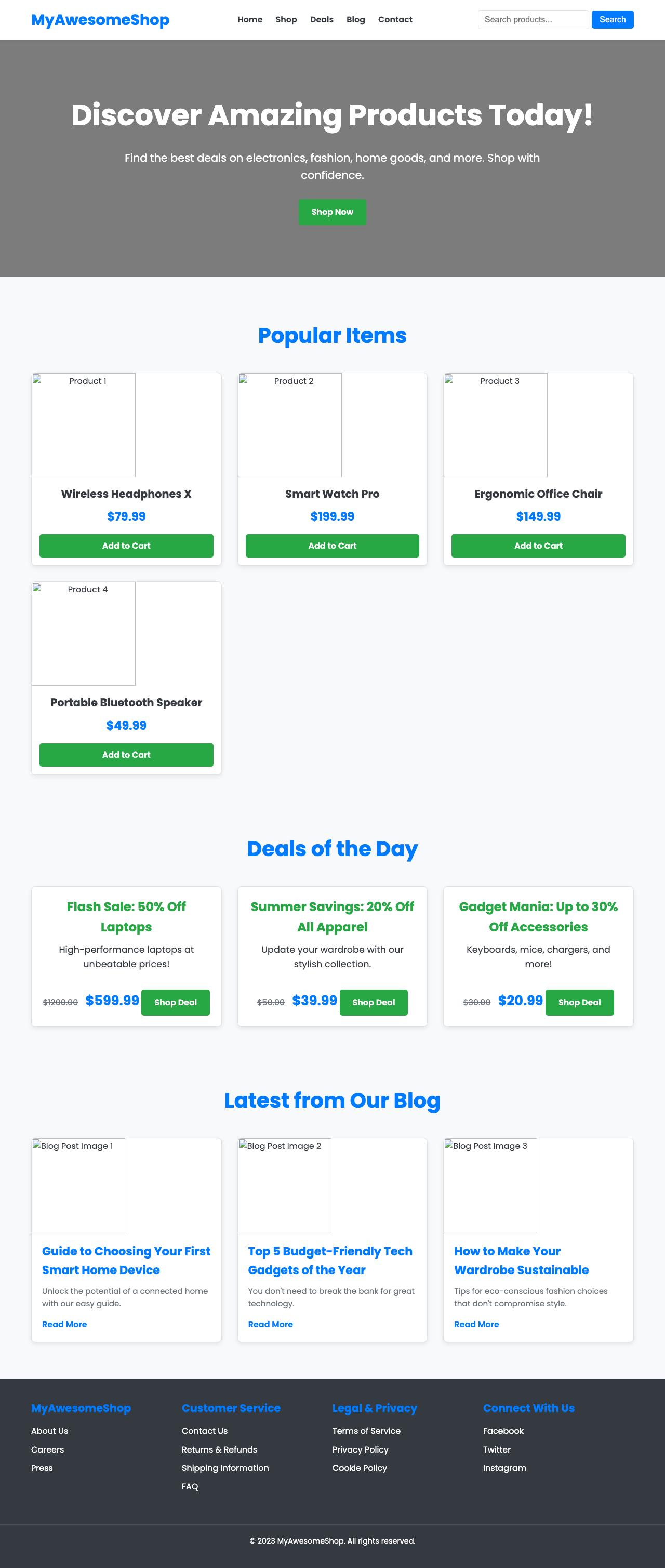 Screenshot sample 37 for shopping-home-page / Gemini 2.5 Flash