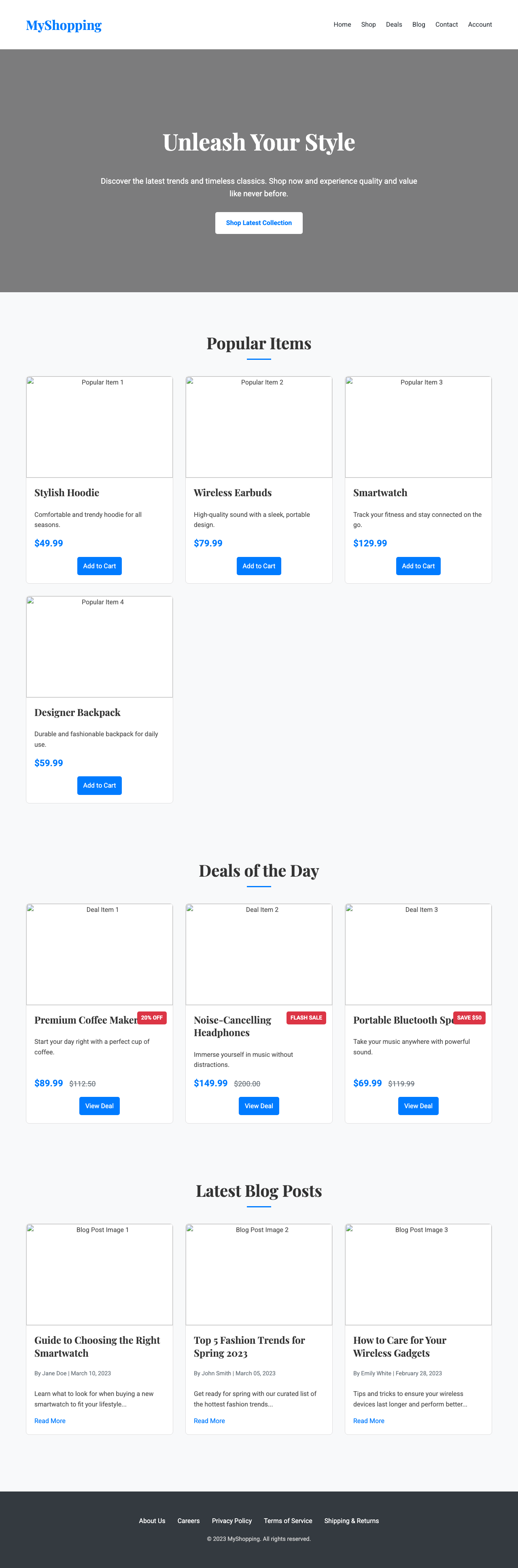 Screenshot sample 39 for shopping-home-page / Gemini 2.5 Flash