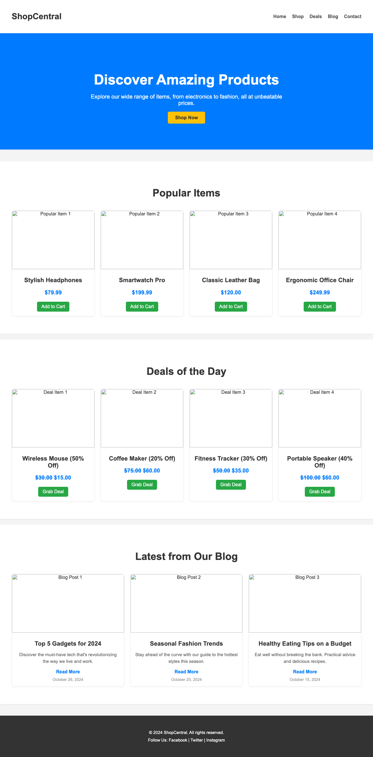 Screenshot sample 40 for shopping-home-page / Gemini 2.5 Flash