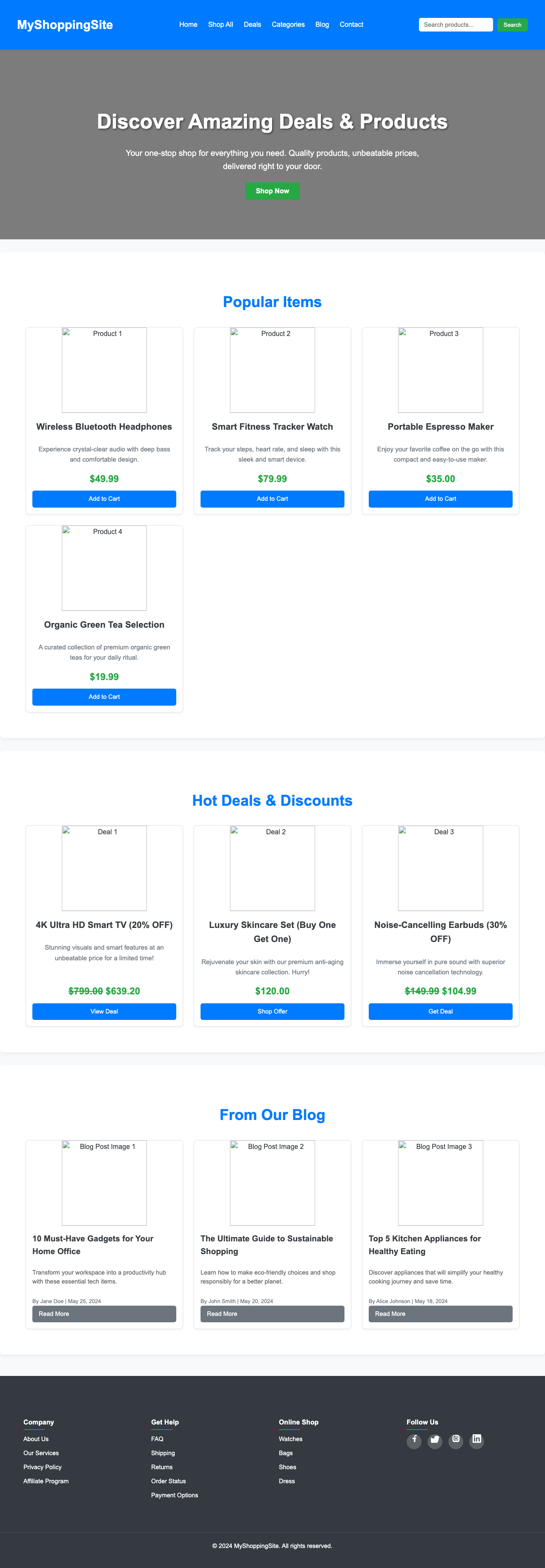 Screenshot sample 41 for shopping-home-page / Gemini 2.5 Flash