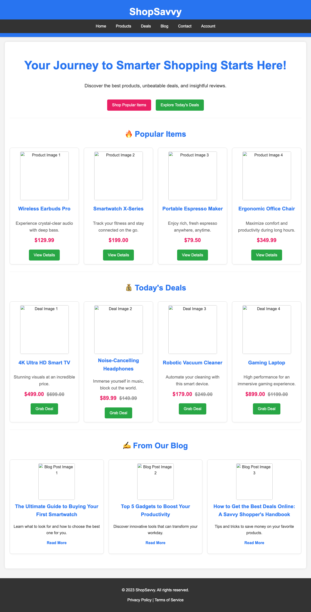 Screenshot sample 45 for shopping-home-page / Gemini 2.5 Flash