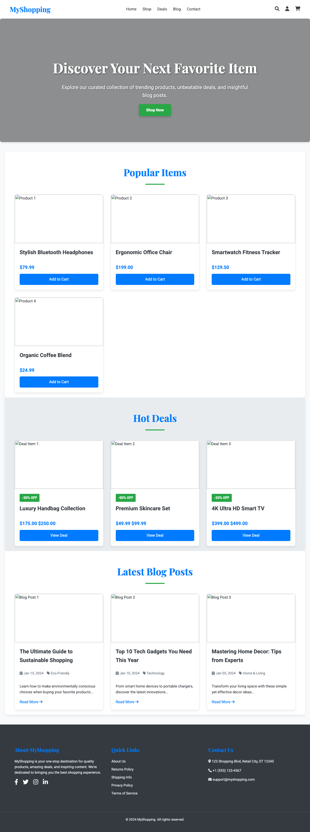 Screenshot sample 46 for shopping-home-page / Gemini 2.5 Flash