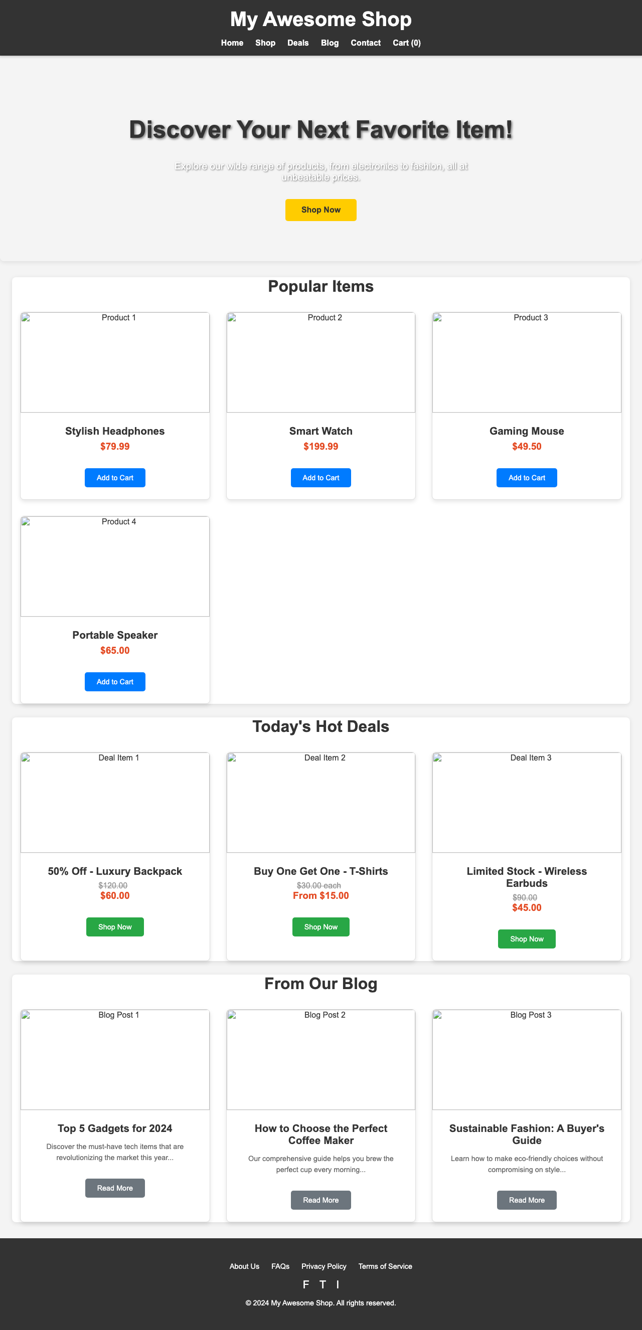 Screenshot sample 47 for shopping-home-page / Gemini 2.5 Flash