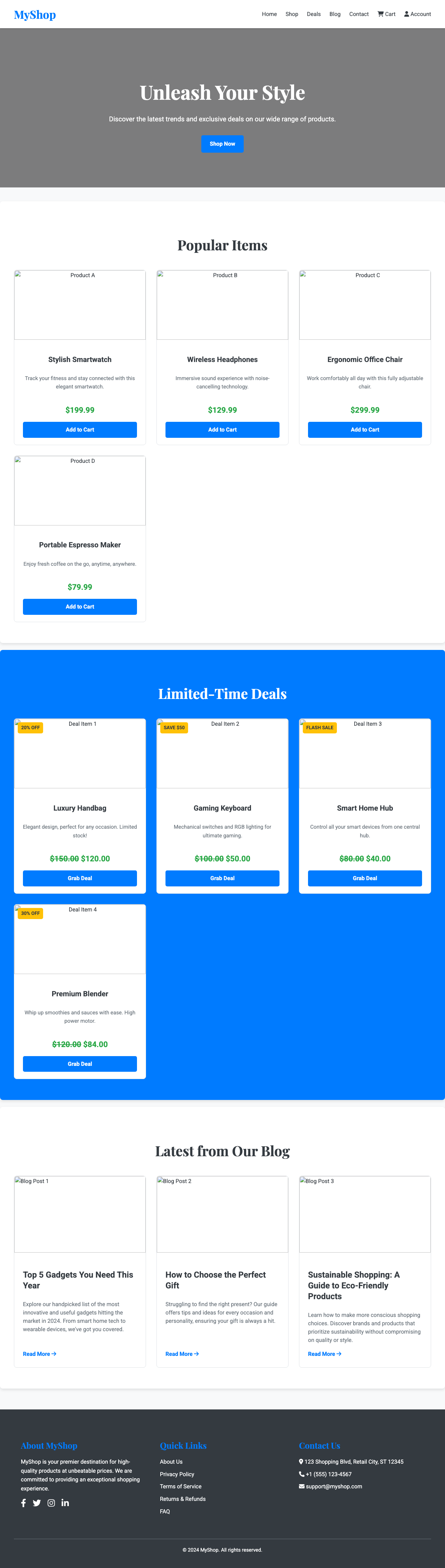 Screenshot sample 5 for shopping-home-page / Gemini 2.5 Flash