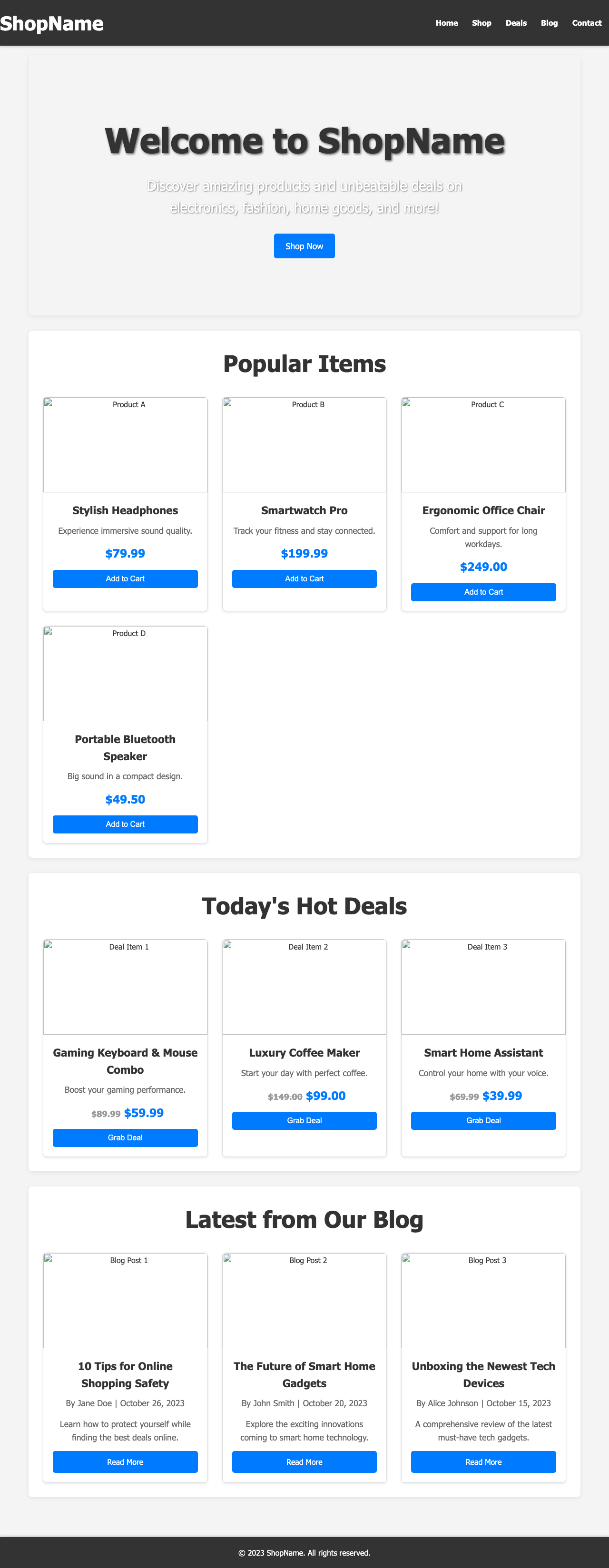 Screenshot sample 55 for shopping-home-page / Gemini 2.5 Flash