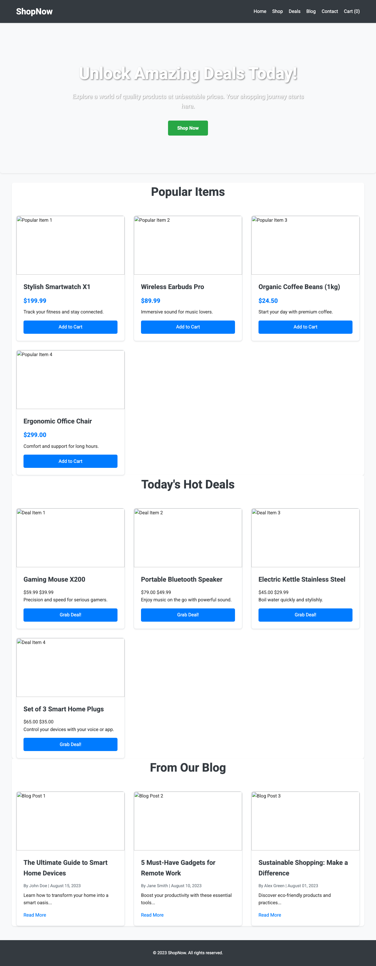Screenshot sample 56 for shopping-home-page / Gemini 2.5 Flash