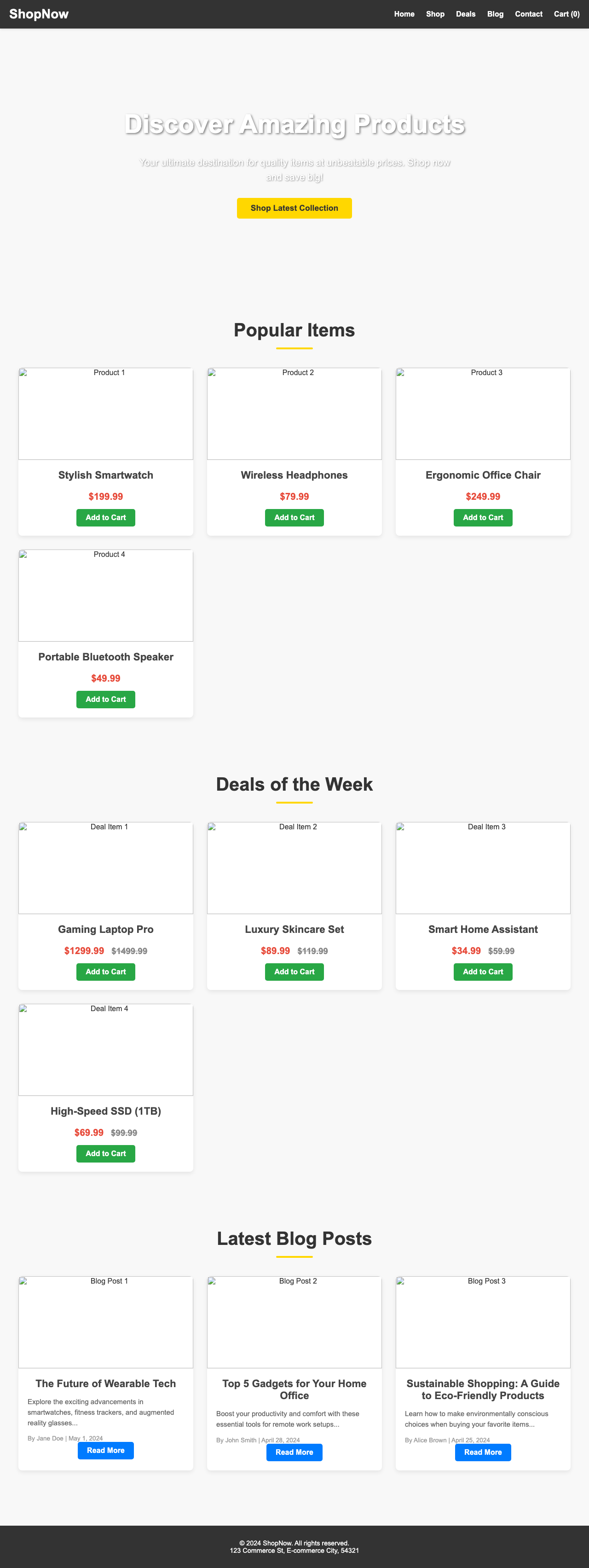 Screenshot sample 57 for shopping-home-page / Gemini 2.5 Flash