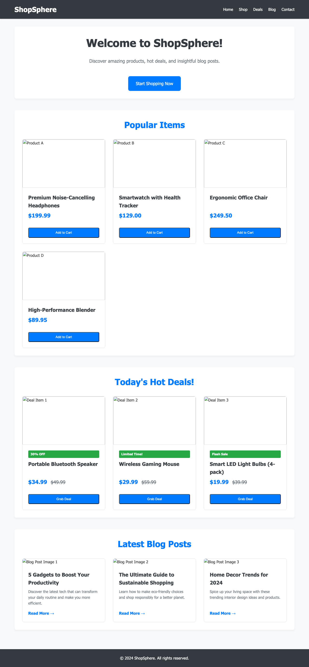Screenshot sample 61 for shopping-home-page / Gemini 2.5 Flash