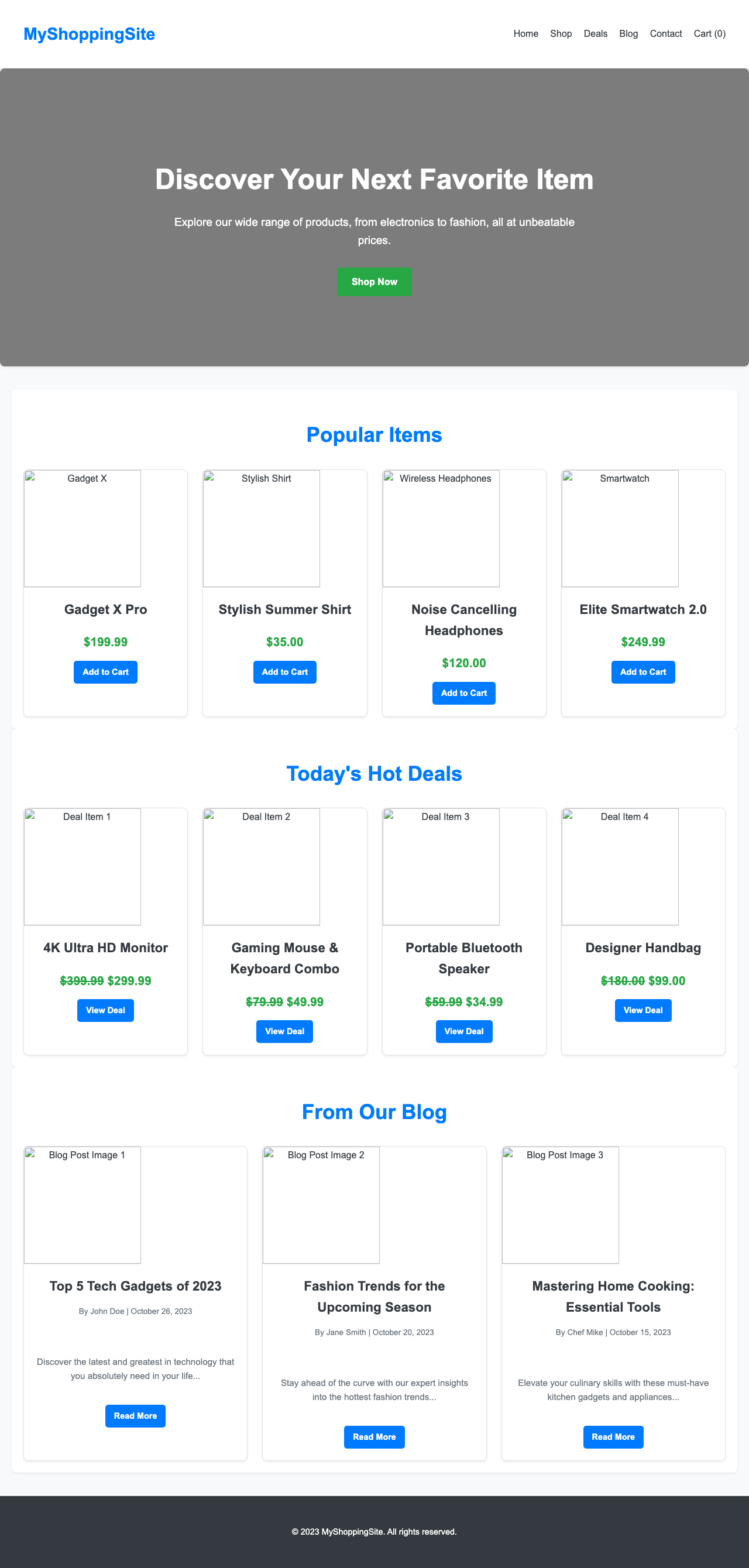 Screenshot sample 62 for shopping-home-page / Gemini 2.5 Flash