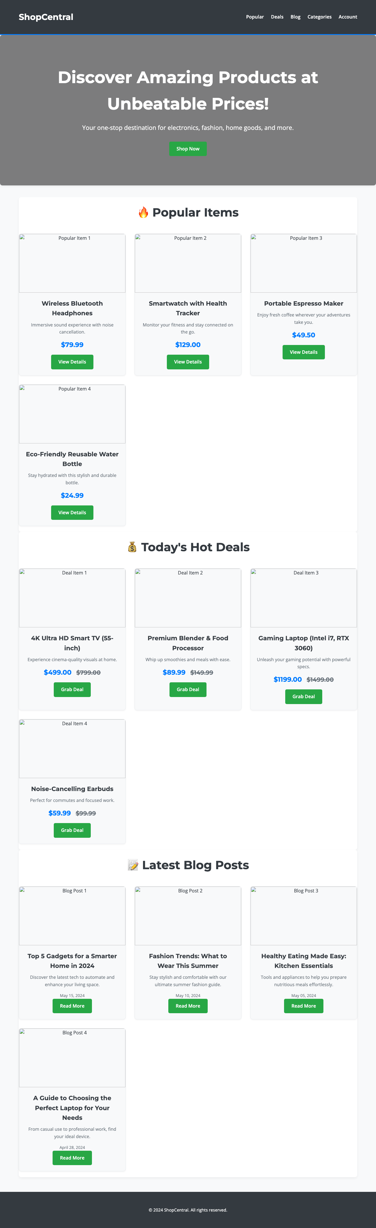Screenshot sample 63 for shopping-home-page / Gemini 2.5 Flash