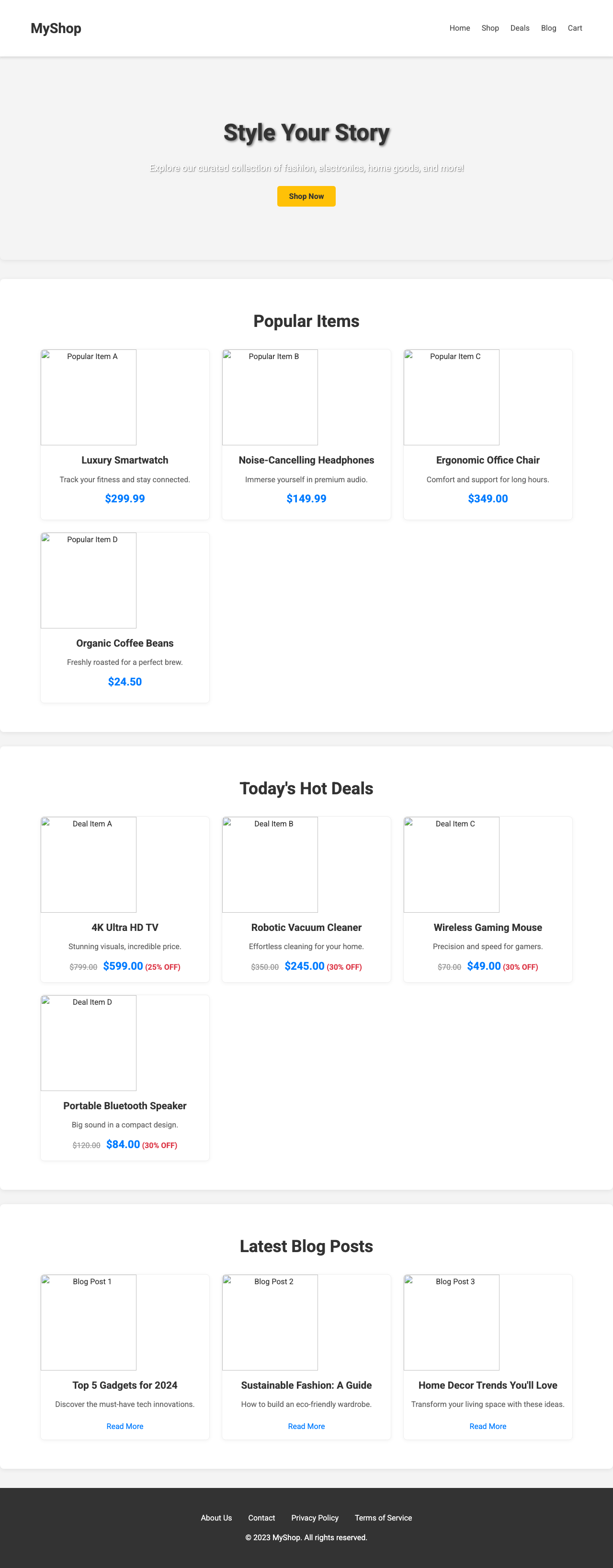 Screenshot sample 64 for shopping-home-page / Gemini 2.5 Flash