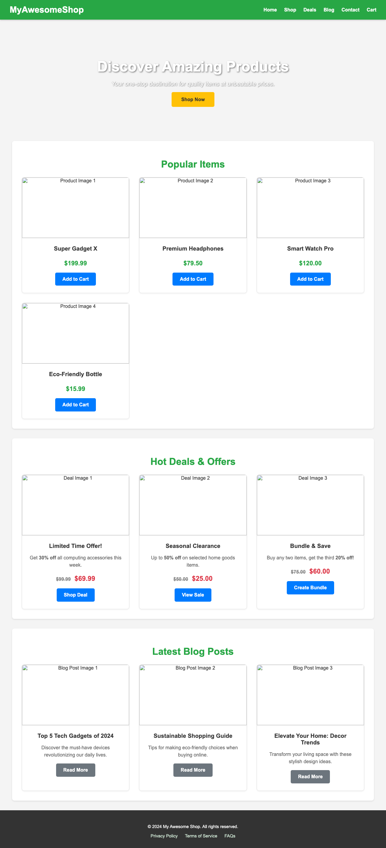 Screenshot sample 73 for shopping-home-page / Gemini 2.5 Flash