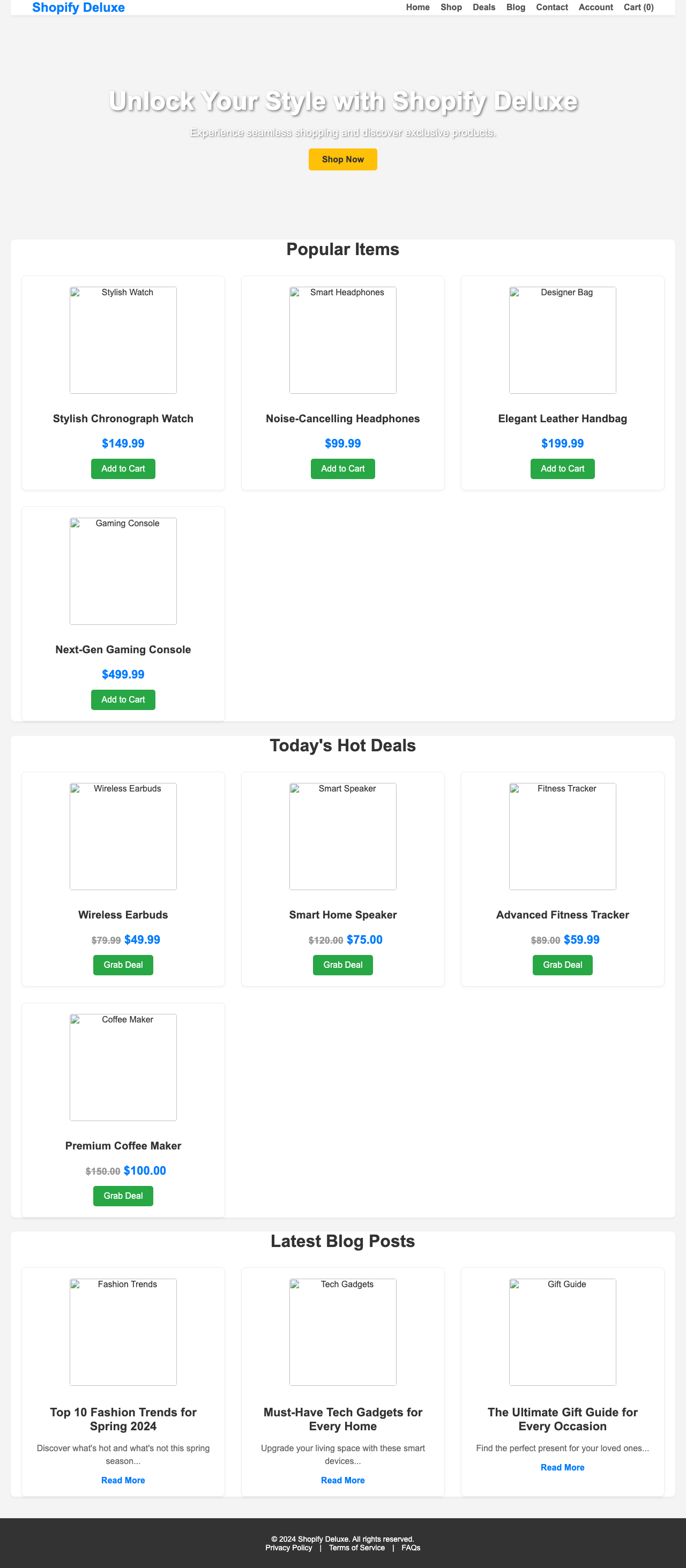 Screenshot sample 74 for shopping-home-page / Gemini 2.5 Flash