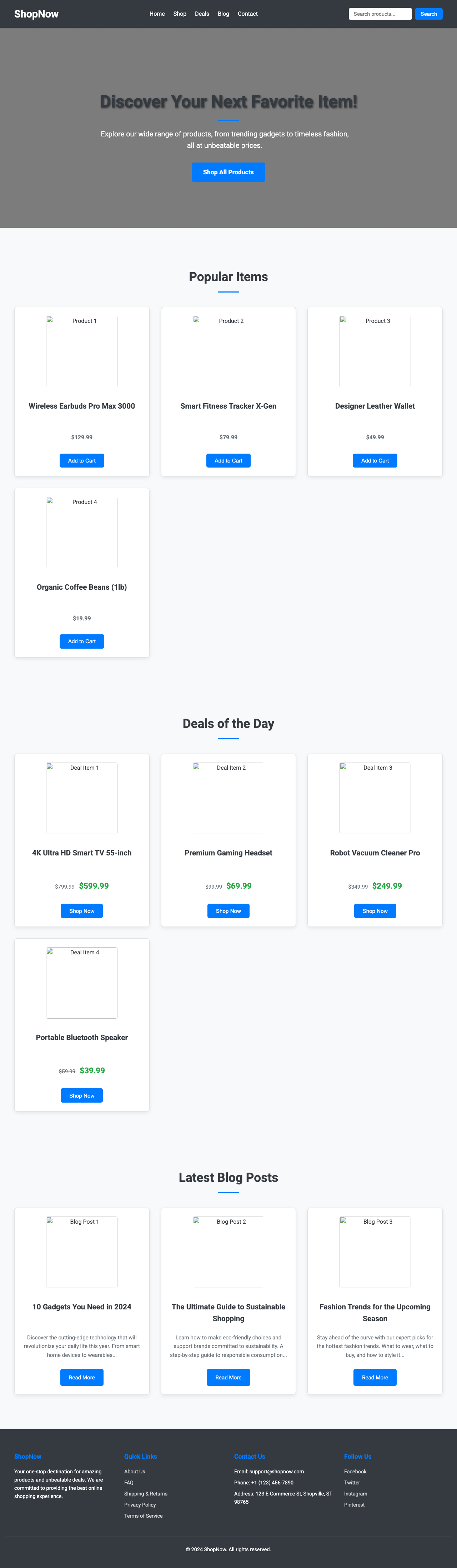 Screenshot sample 77 for shopping-home-page / Gemini 2.5 Flash