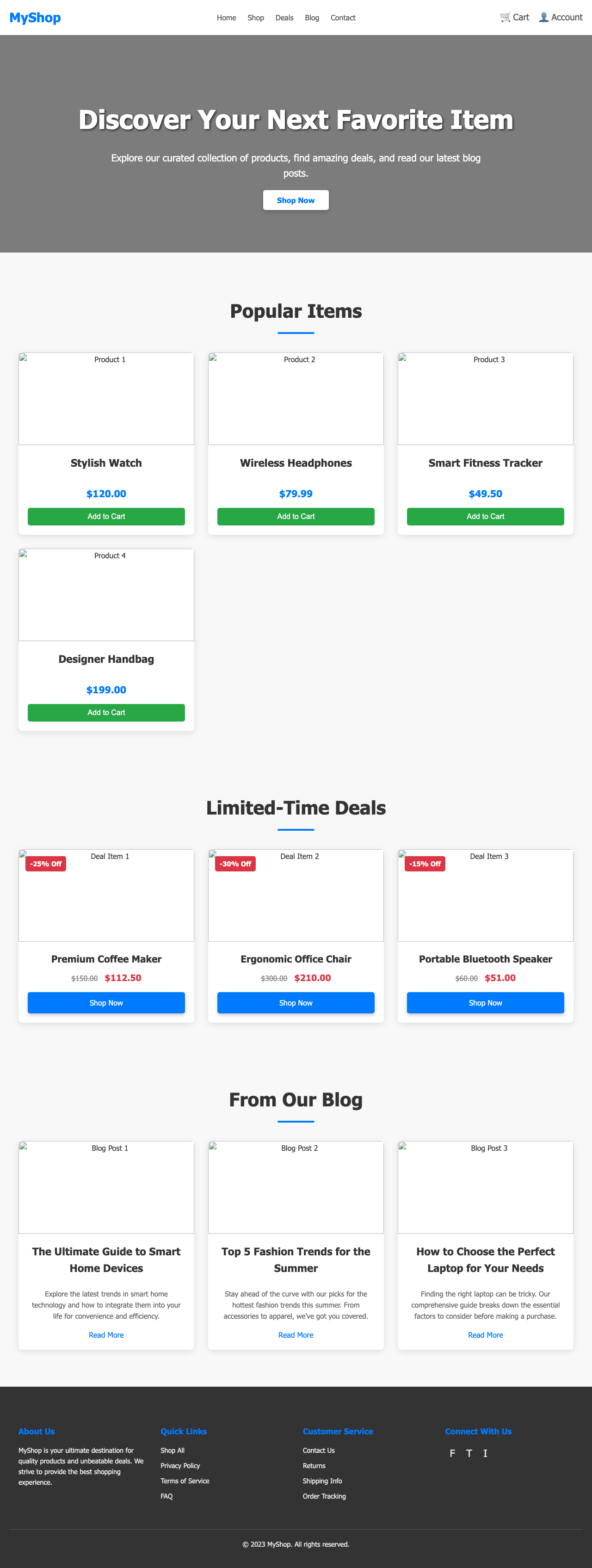 Screenshot sample 84 for shopping-home-page / Gemini 2.5 Flash