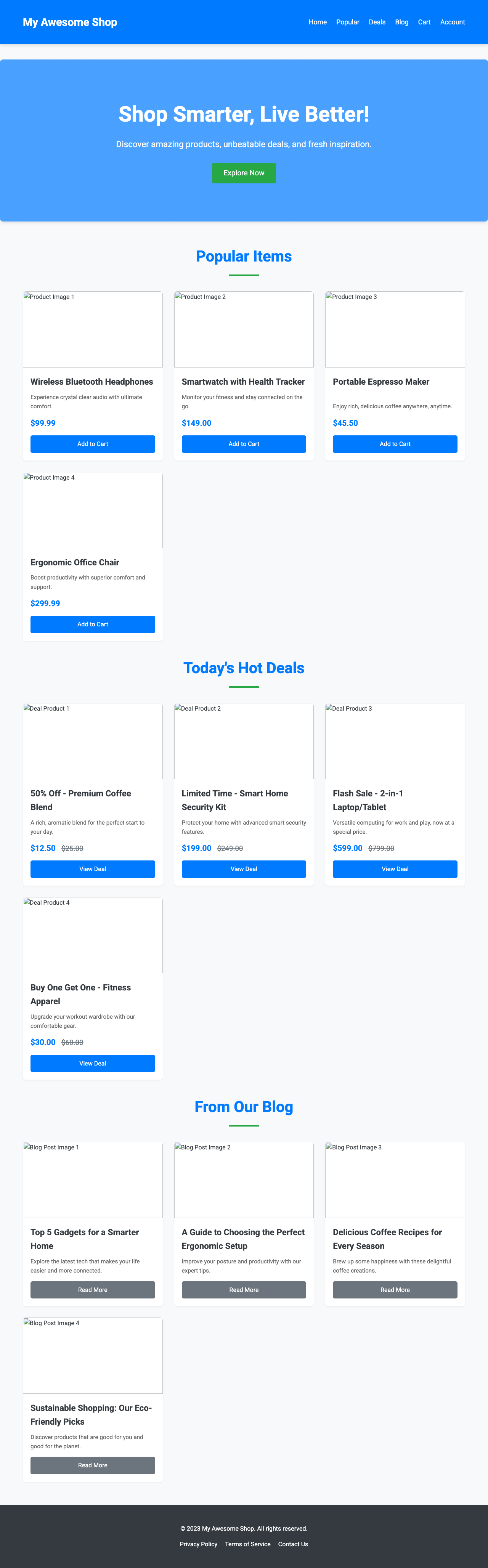 Screenshot sample 87 for shopping-home-page / Gemini 2.5 Flash
