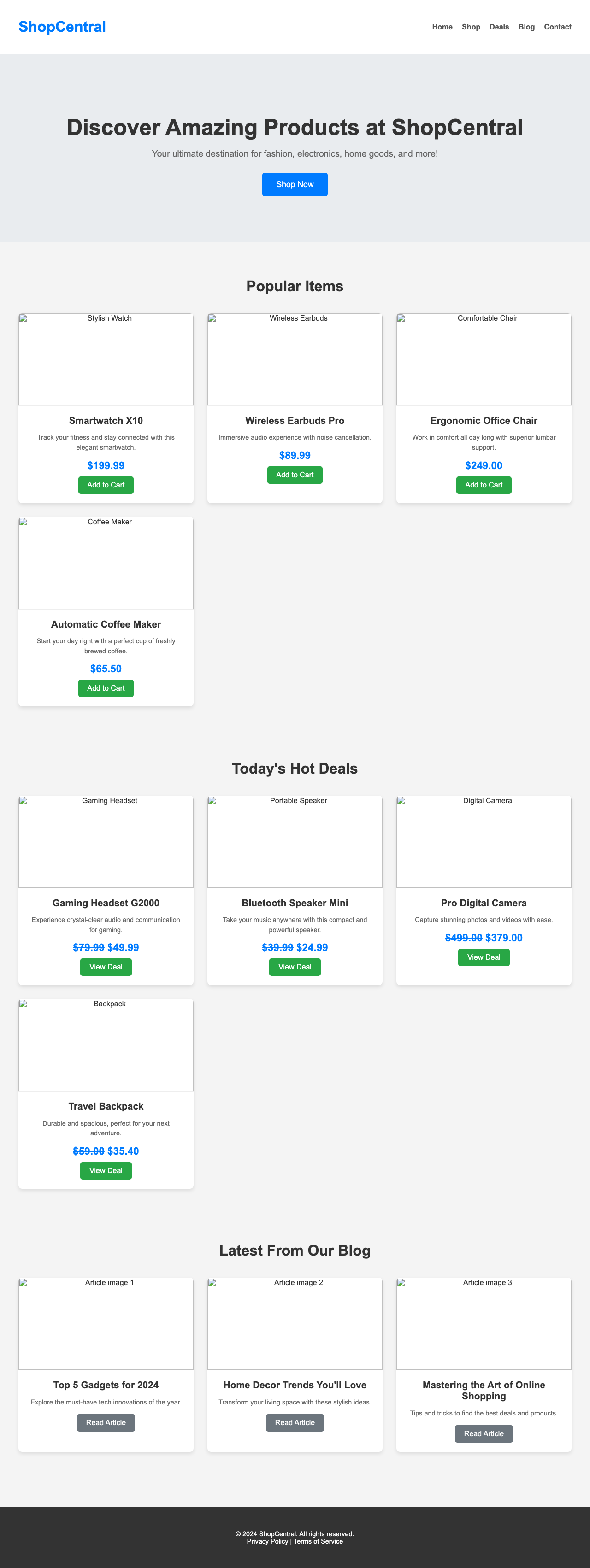 Screenshot sample 94 for shopping-home-page / Gemini 2.5 Flash