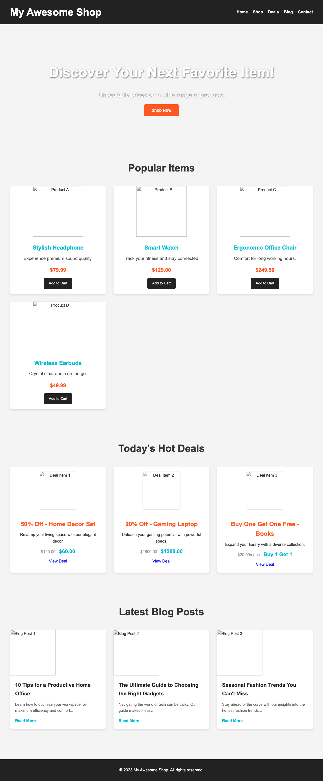 Screenshot sample 95 for shopping-home-page / Gemini 2.5 Flash