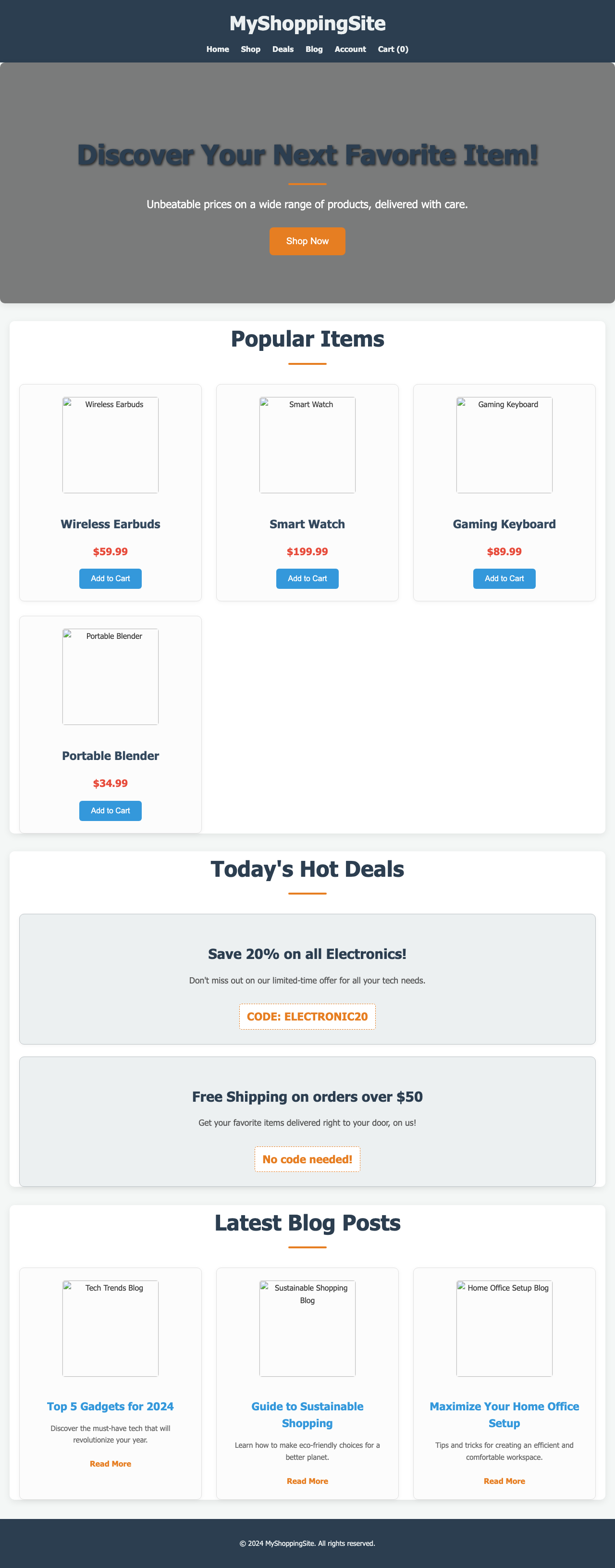 Screenshot sample 99 for shopping-home-page / Gemini 2.5 Flash