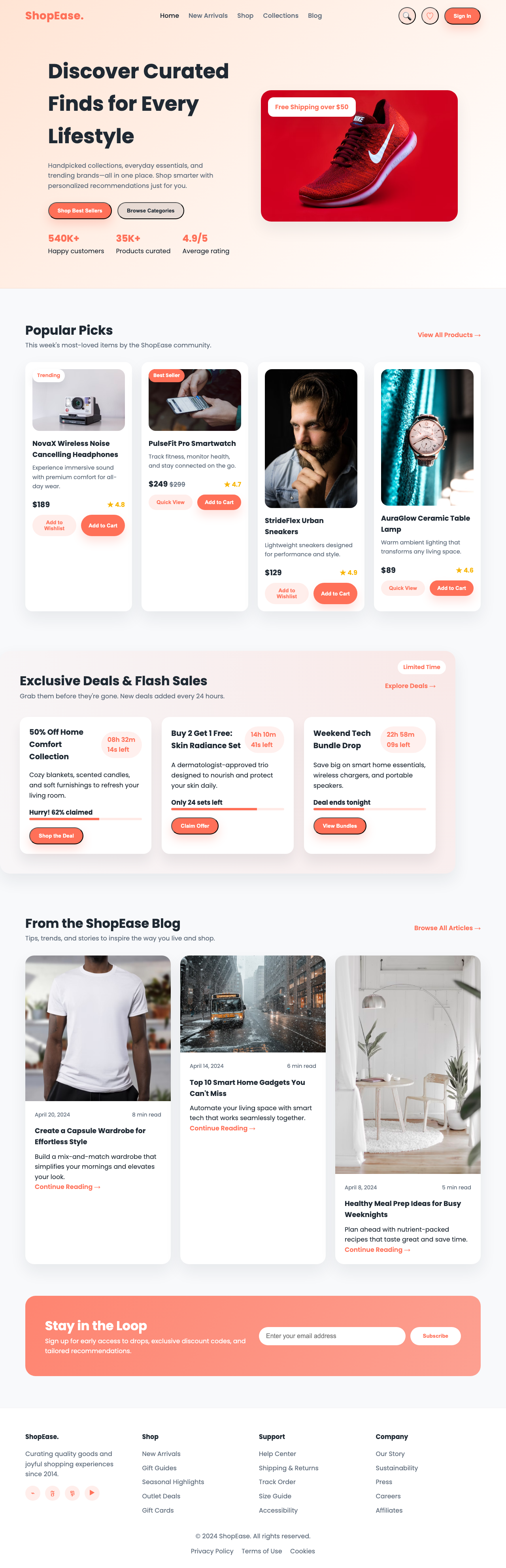 Screenshot sample 21 for shopping-home-page / GPT-5 Codex