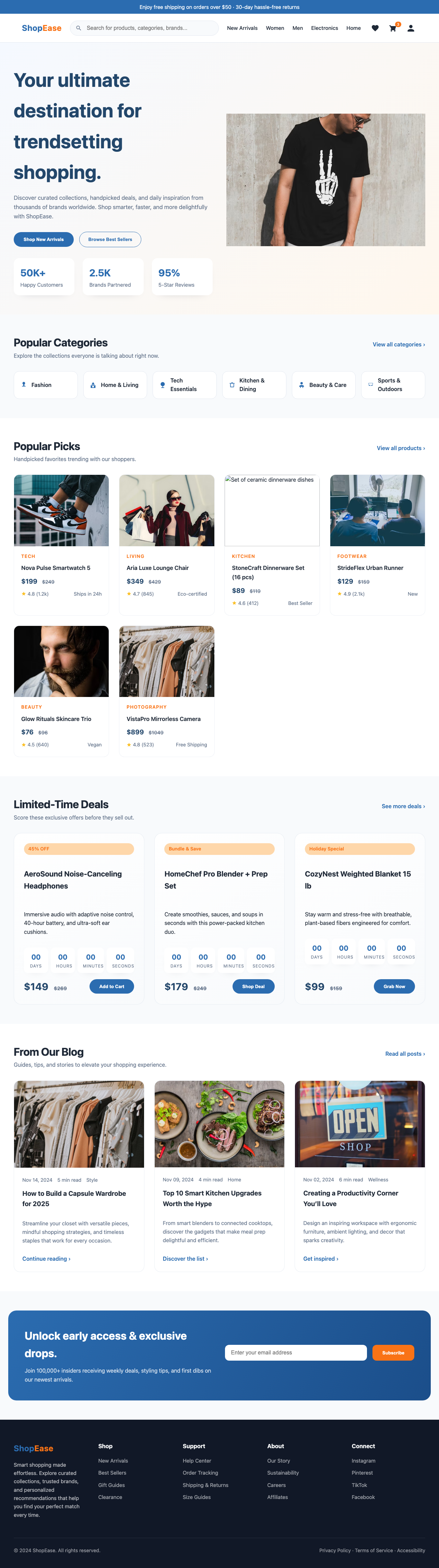 Screenshot sample 31 for shopping-home-page / GPT-5 Codex