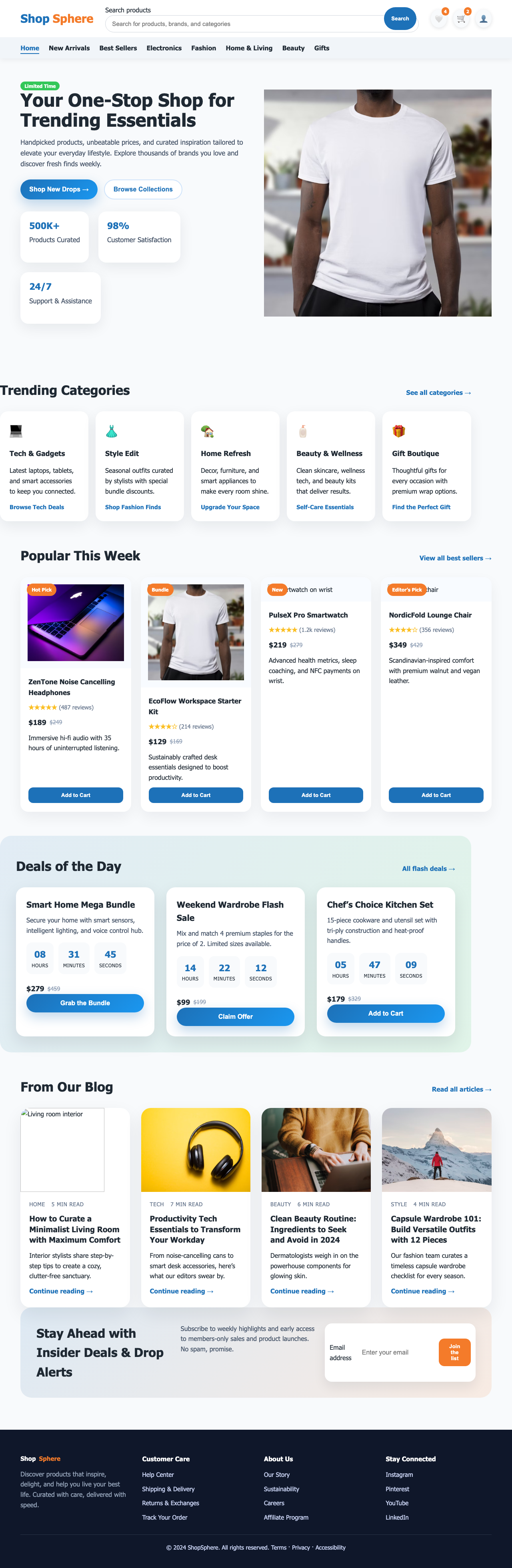 Screenshot sample 53 for shopping-home-page / GPT-5 Codex