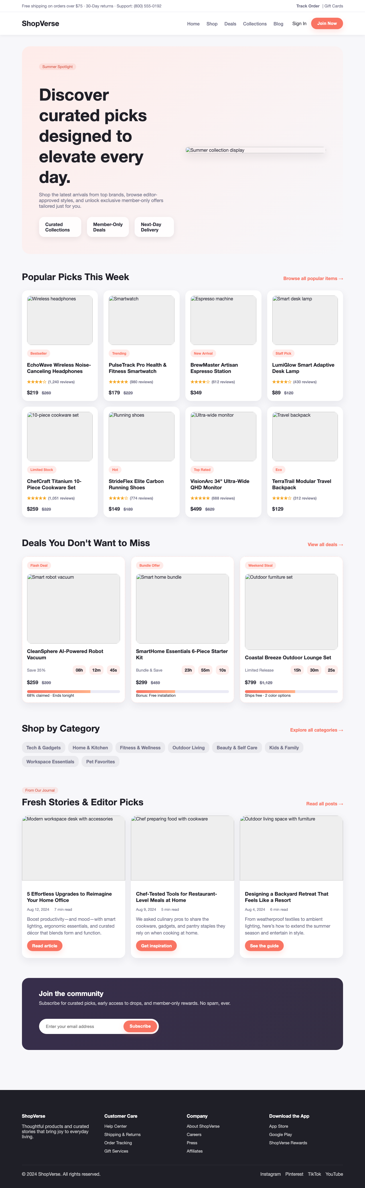 Screenshot sample 61 for shopping-home-page / GPT-5 Codex