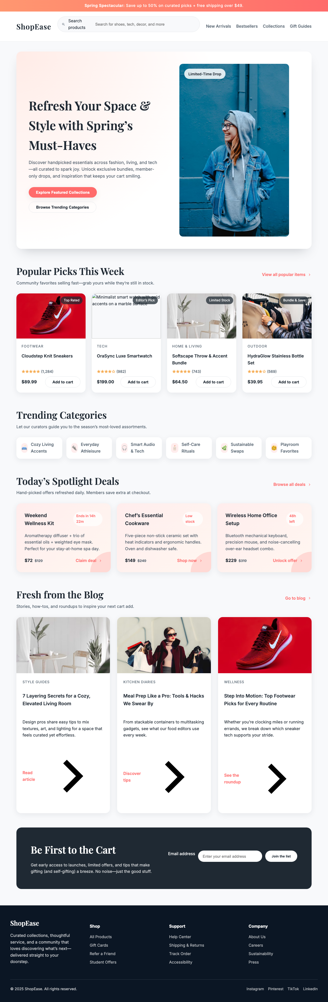 Screenshot sample 63 for shopping-home-page / GPT-5 Codex