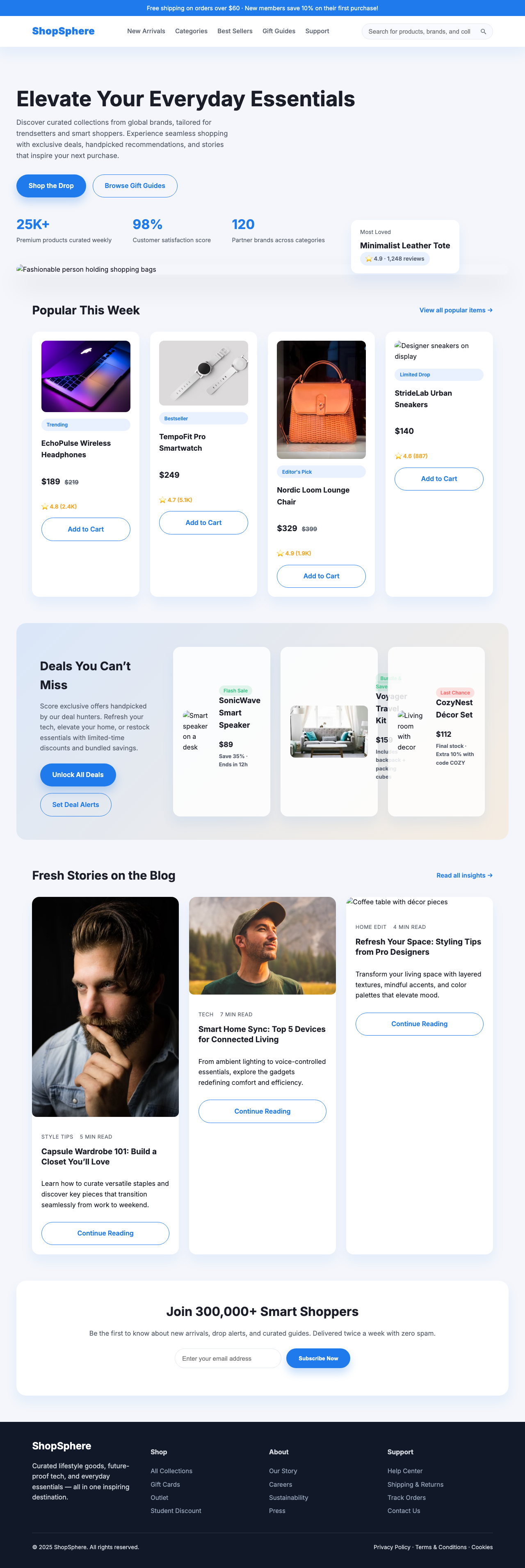 Screenshot sample 66 for shopping-home-page / GPT-5 Codex