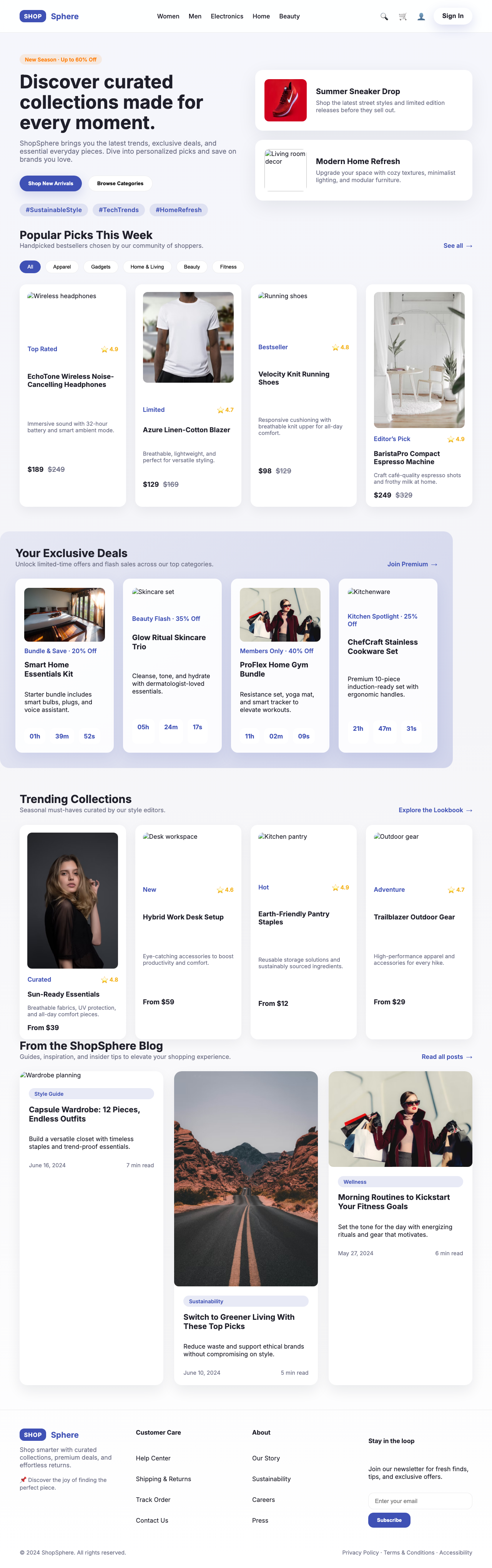 Screenshot sample 80 for shopping-home-page / GPT-5 Codex