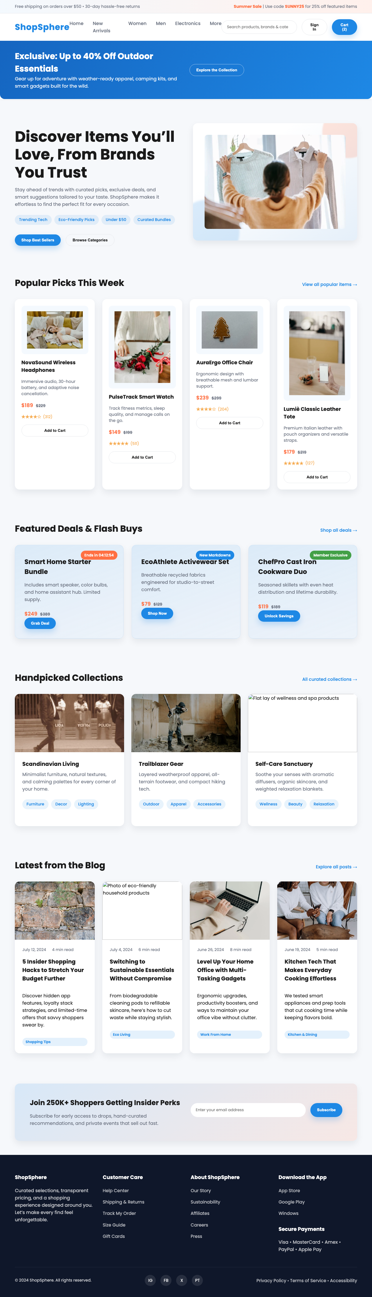 Screenshot sample 99 for shopping-home-page / GPT-5 Codex