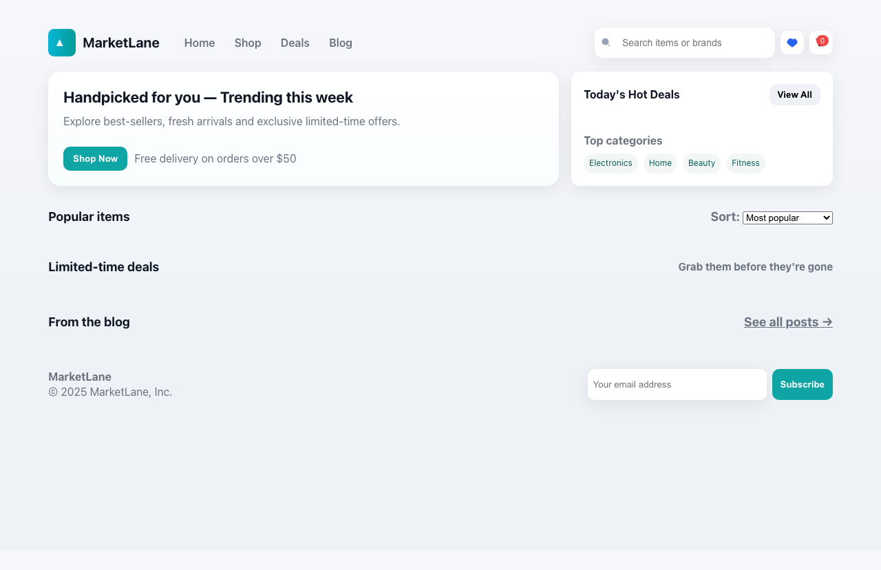 Screenshot sample 35 for shopping-home-page / GPT-5 Mini