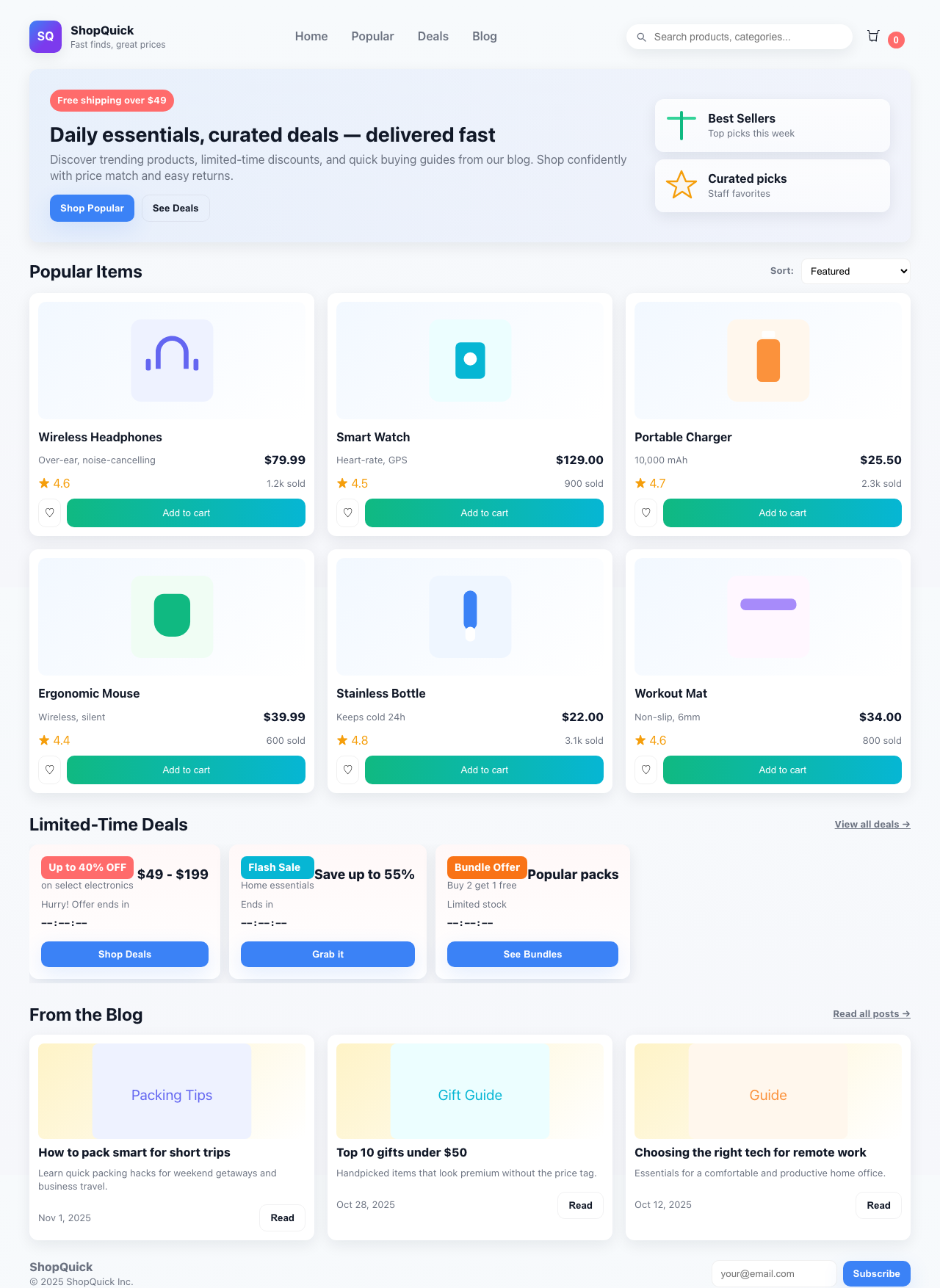 Screenshot sample 46 for shopping-home-page / GPT-5 Mini