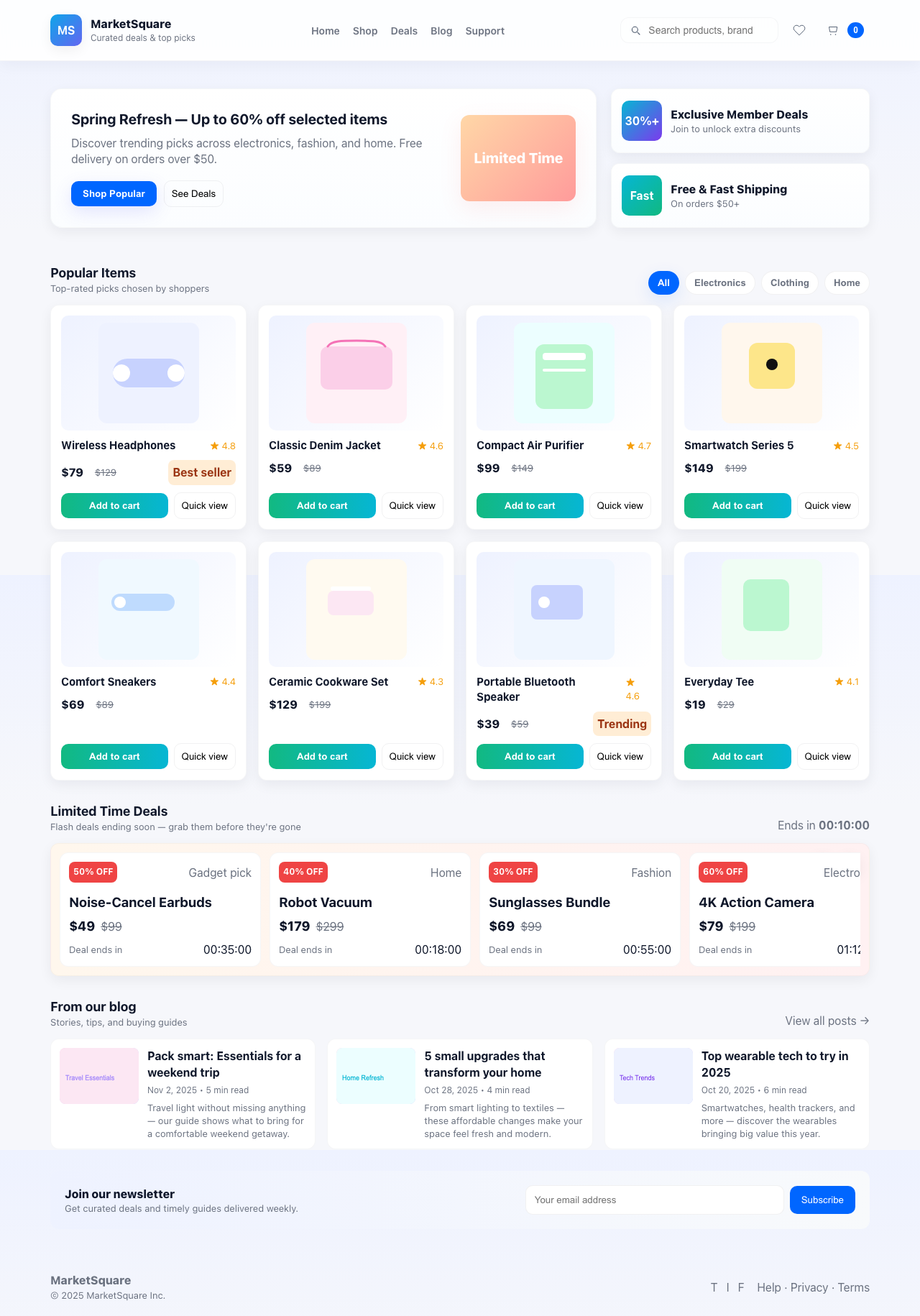 Screenshot sample 51 for shopping-home-page / GPT-5 Mini