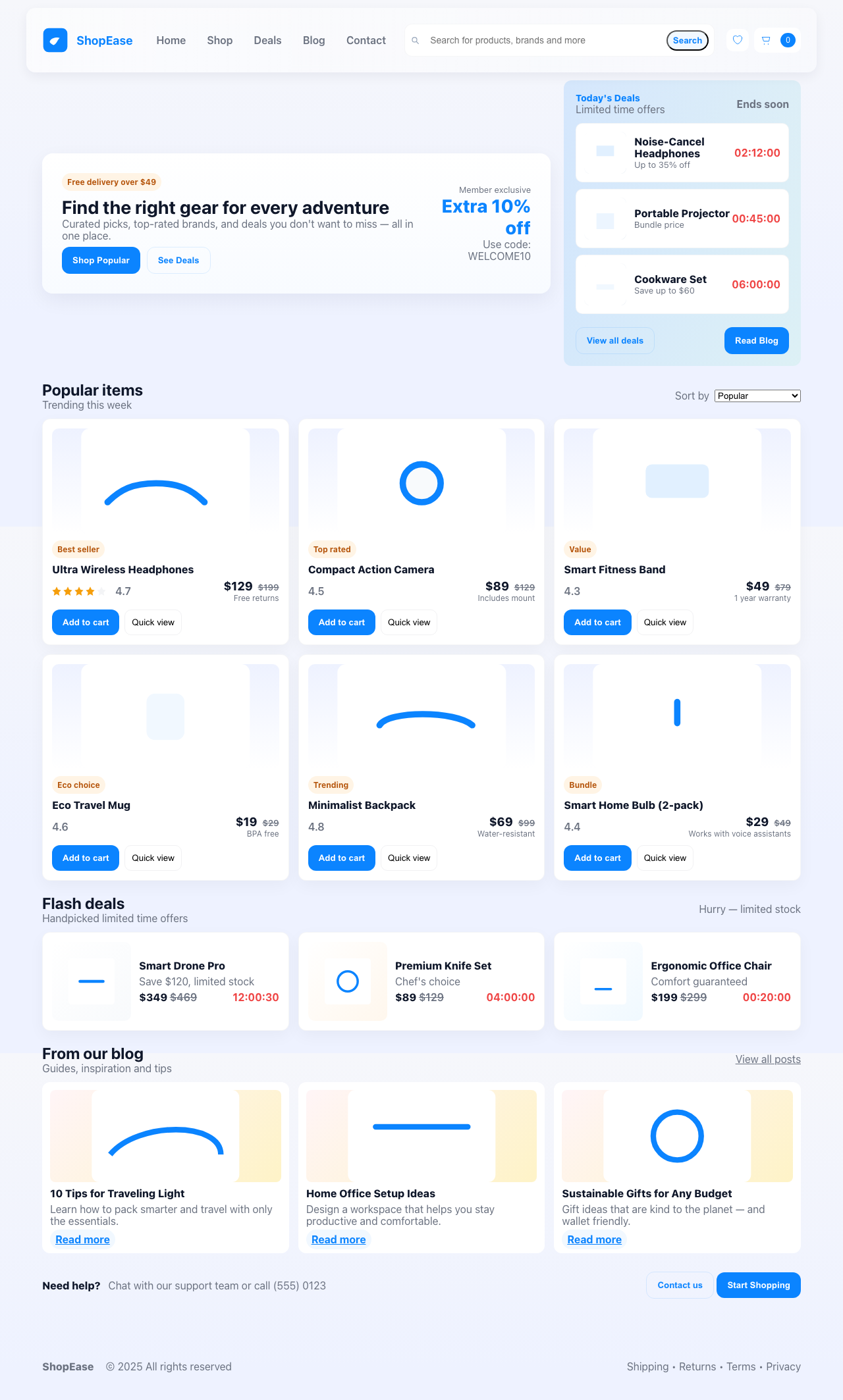 Screenshot sample 89 for shopping-home-page / GPT-5 Mini