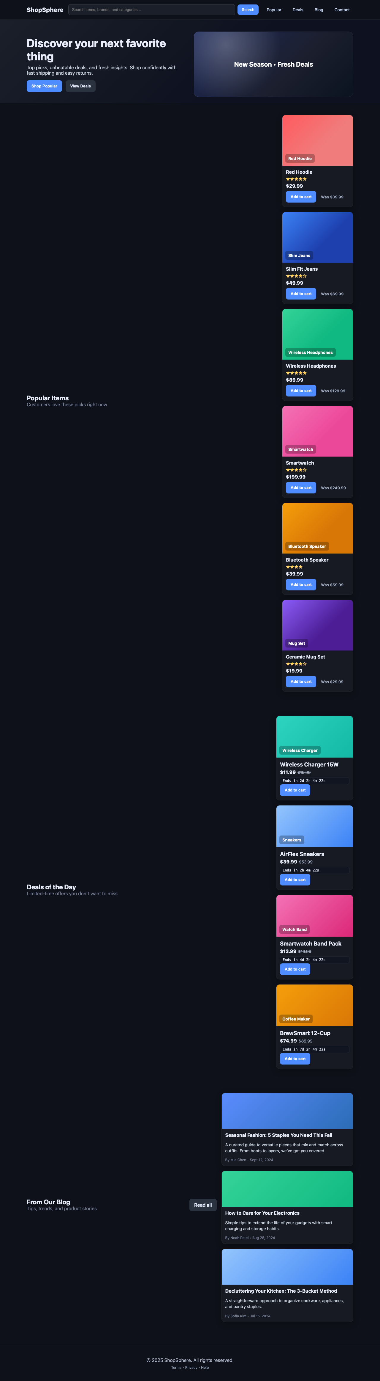 Screenshot sample 48 for shopping-home-page / GPT-5 Nano