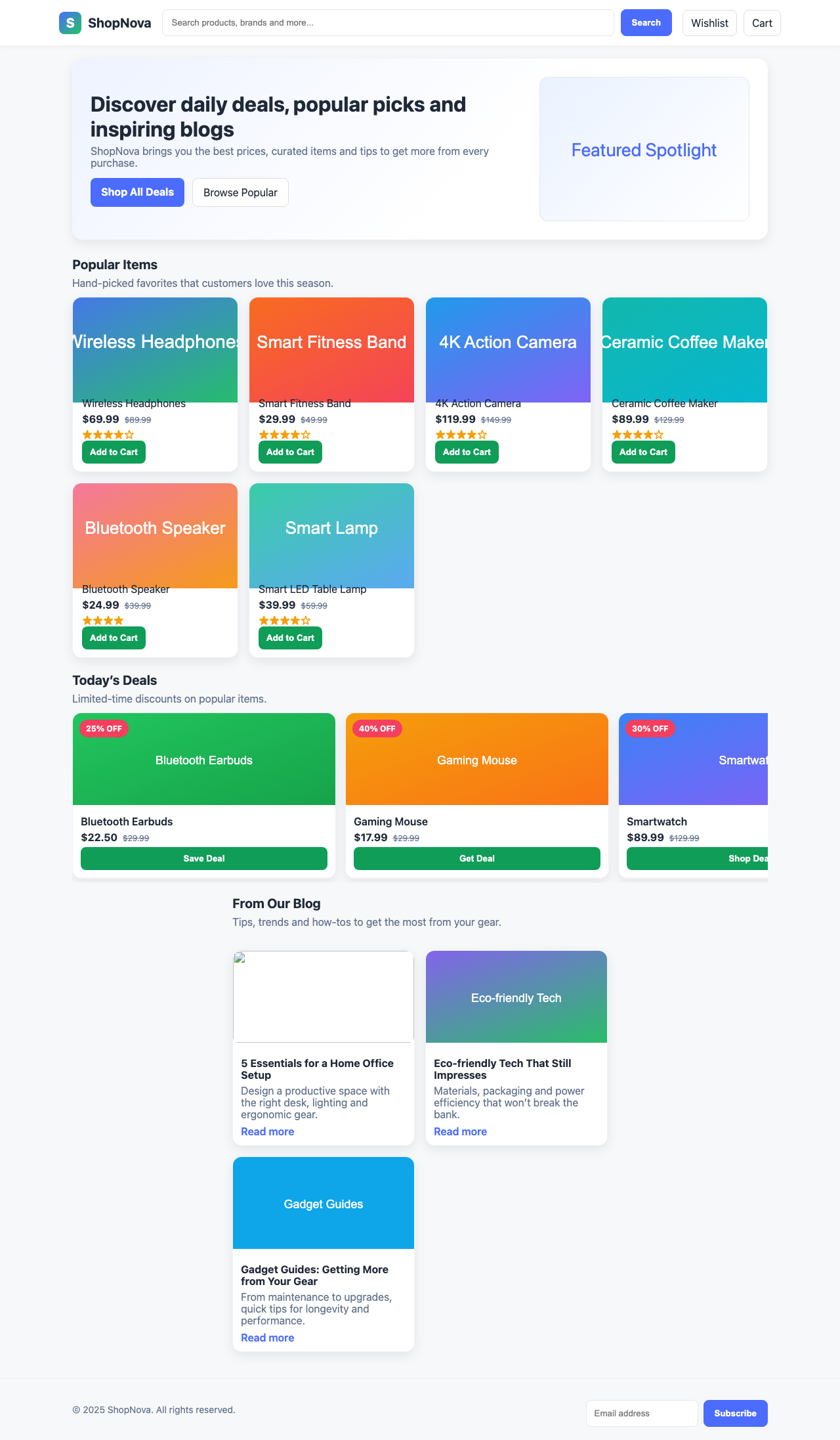 Screenshot sample 82 for shopping-home-page / GPT-5 Nano