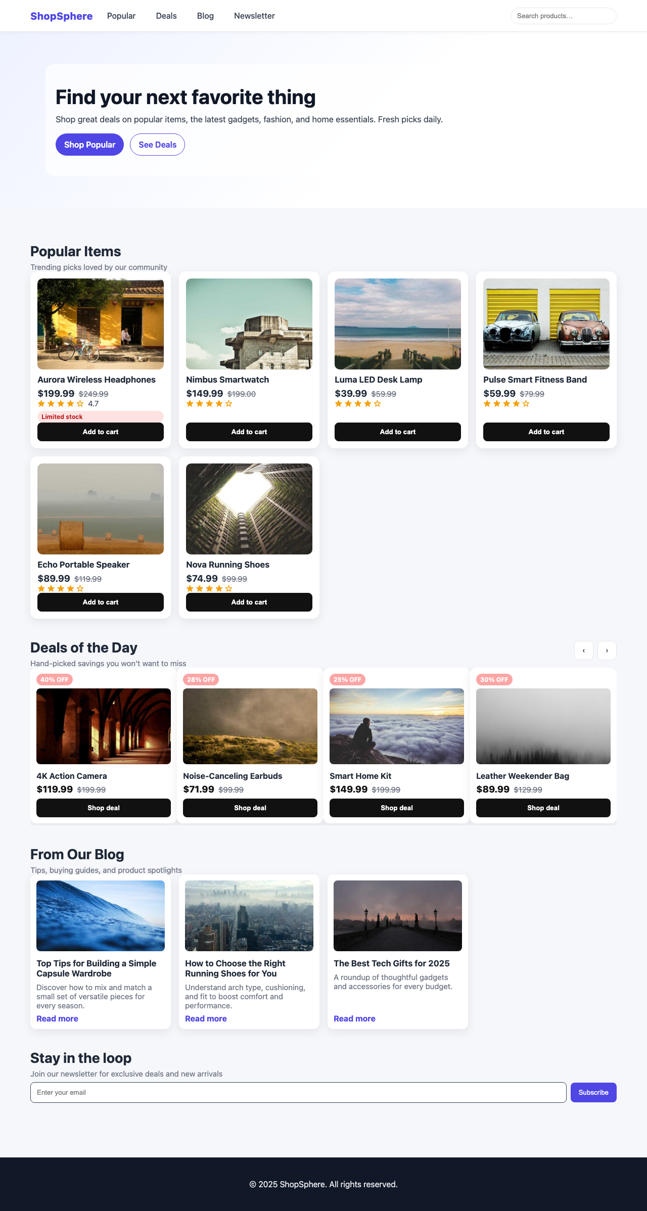 Screenshot sample 94 for shopping-home-page / GPT-5 Nano