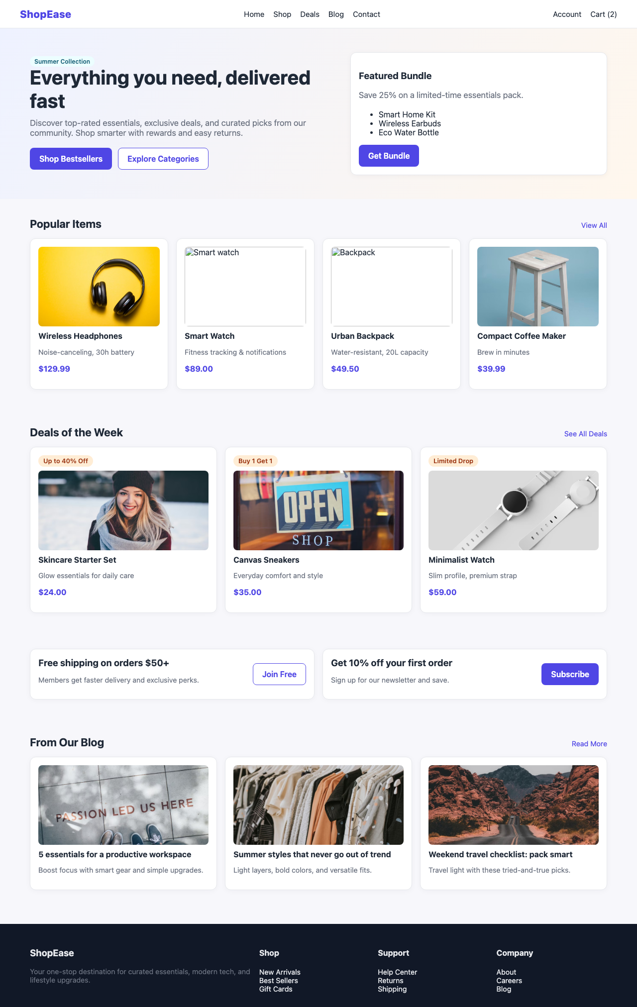 Screenshot sample 24 for shopping-home-page / GPT-5.2 Codex