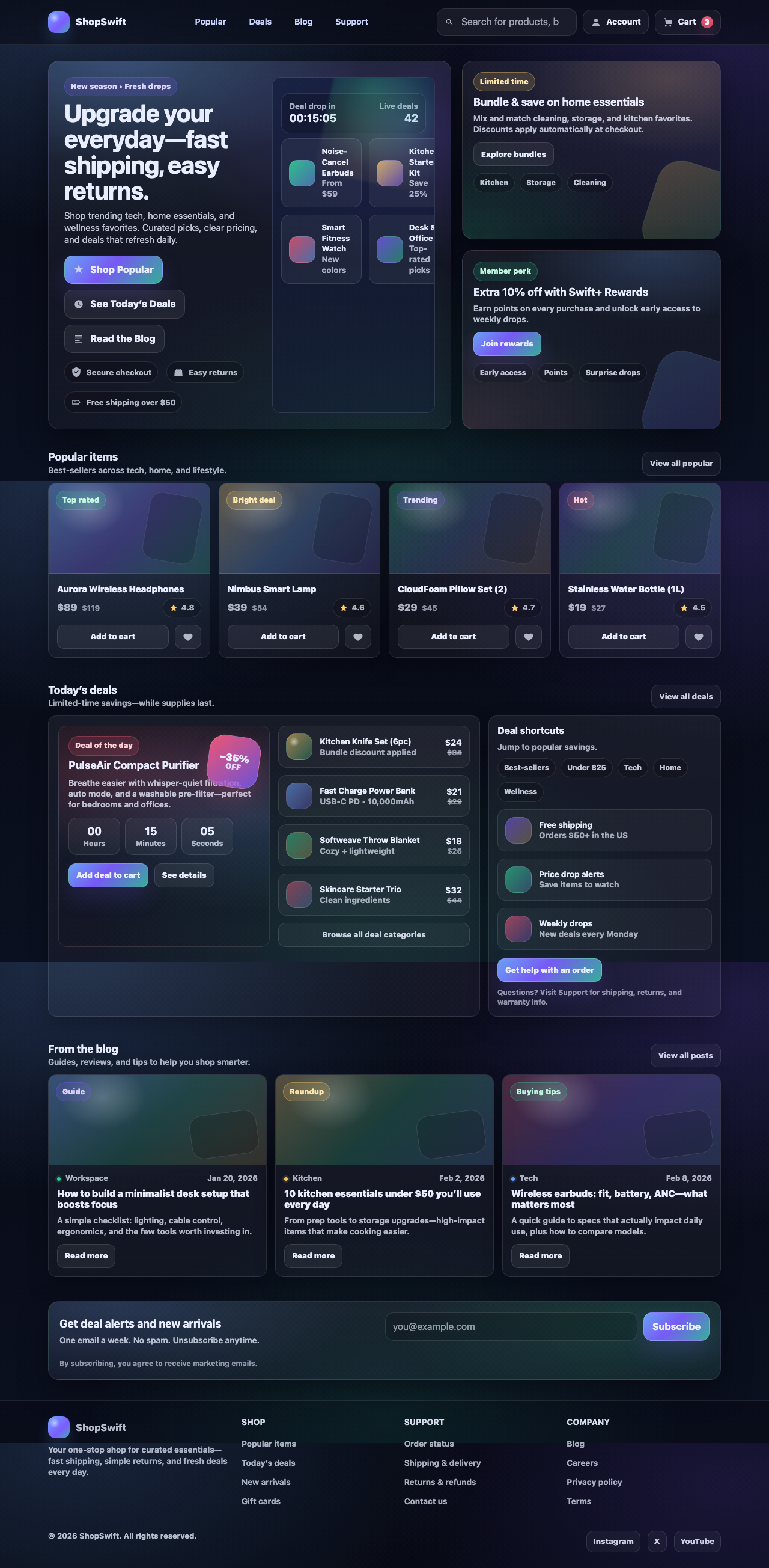 Screenshot sample 5 for shopping-home-page / GPT-5.2