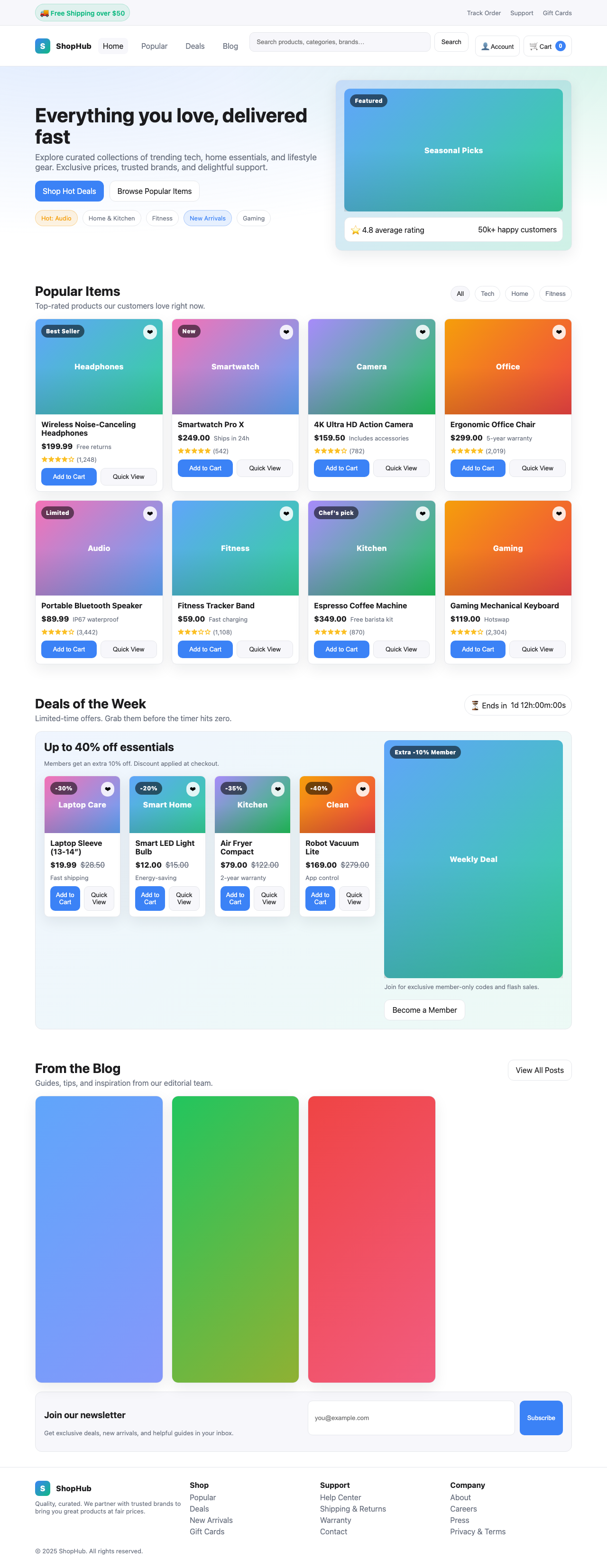 Screenshot sample 26 for shopping-home-page / GPT-5
