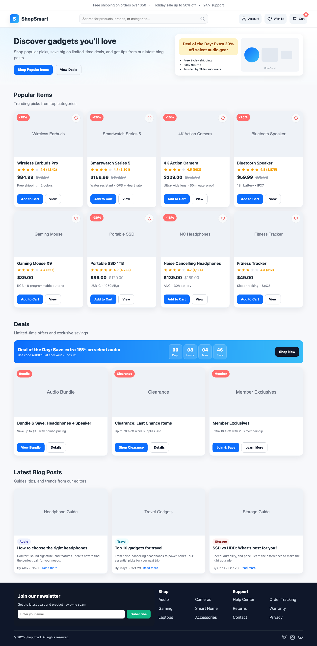 Screenshot sample 34 for shopping-home-page / GPT-5