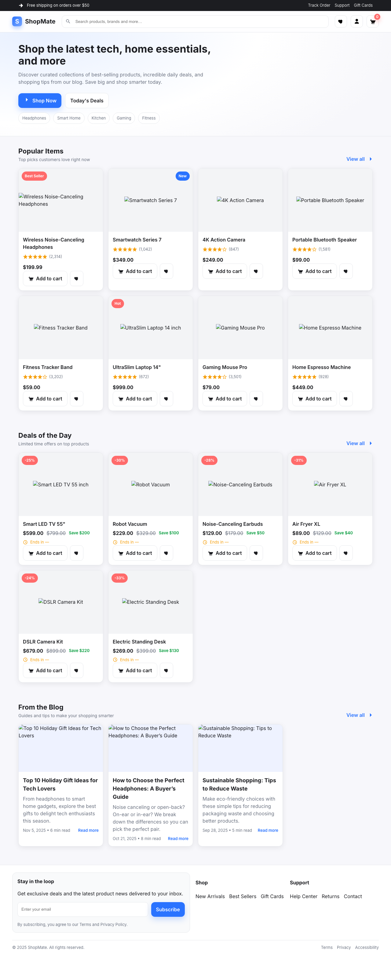 Screenshot sample 35 for shopping-home-page / GPT-5