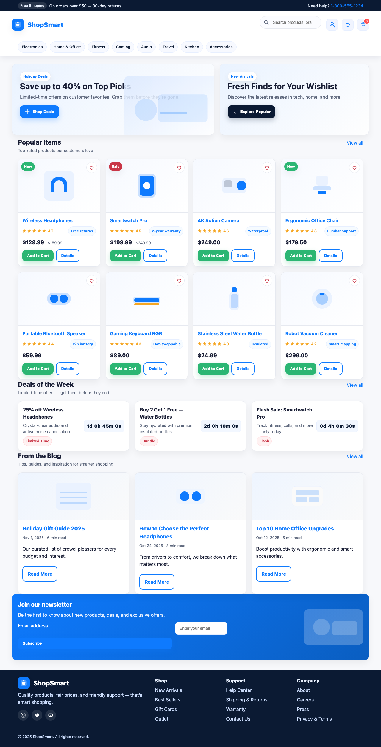 Screenshot sample 38 for shopping-home-page / GPT-5