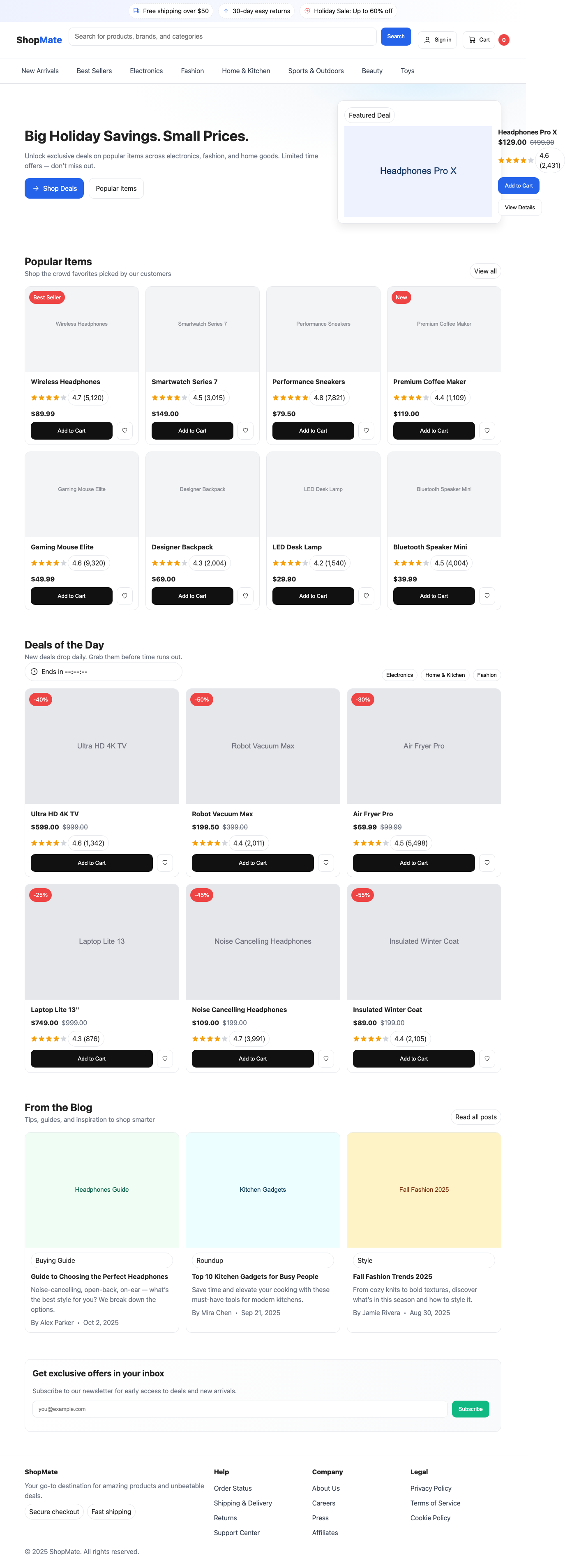 Screenshot sample 53 for shopping-home-page / GPT-5
