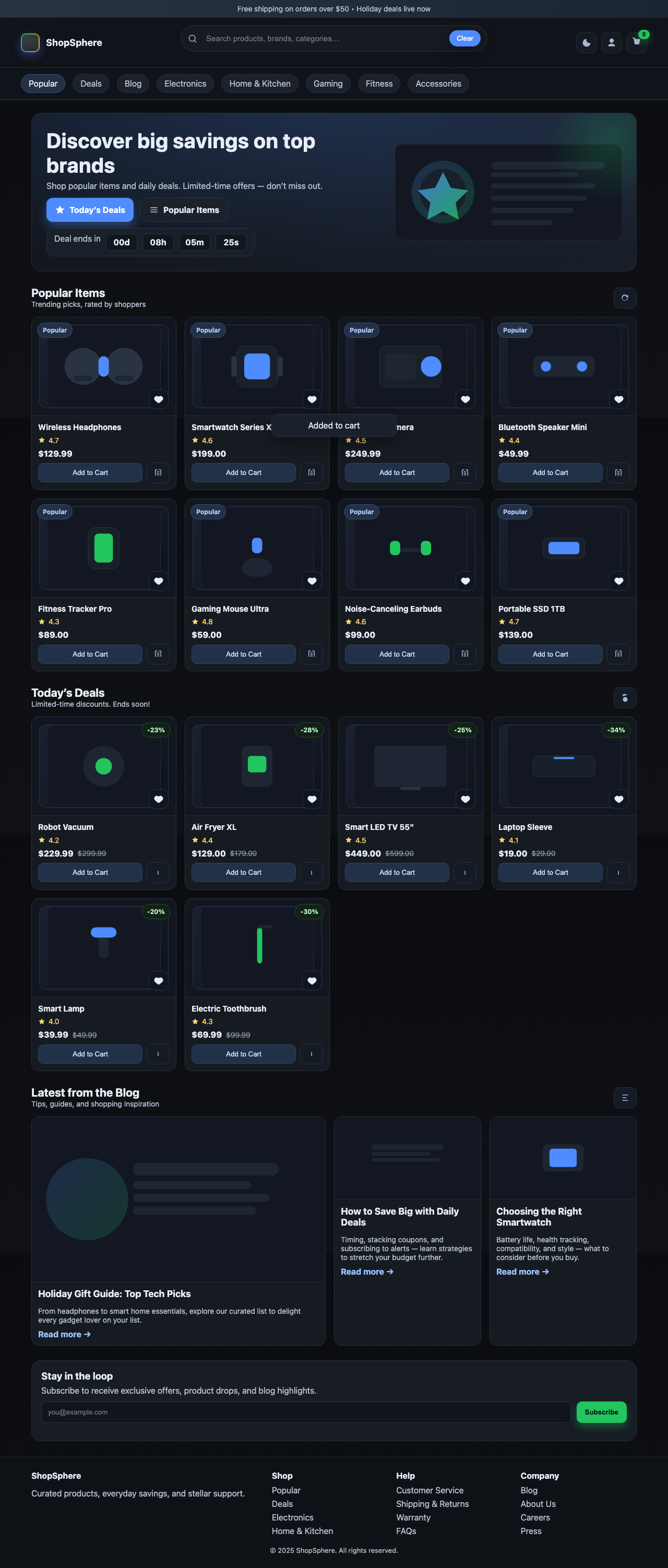 Screenshot sample 54 for shopping-home-page / GPT-5
