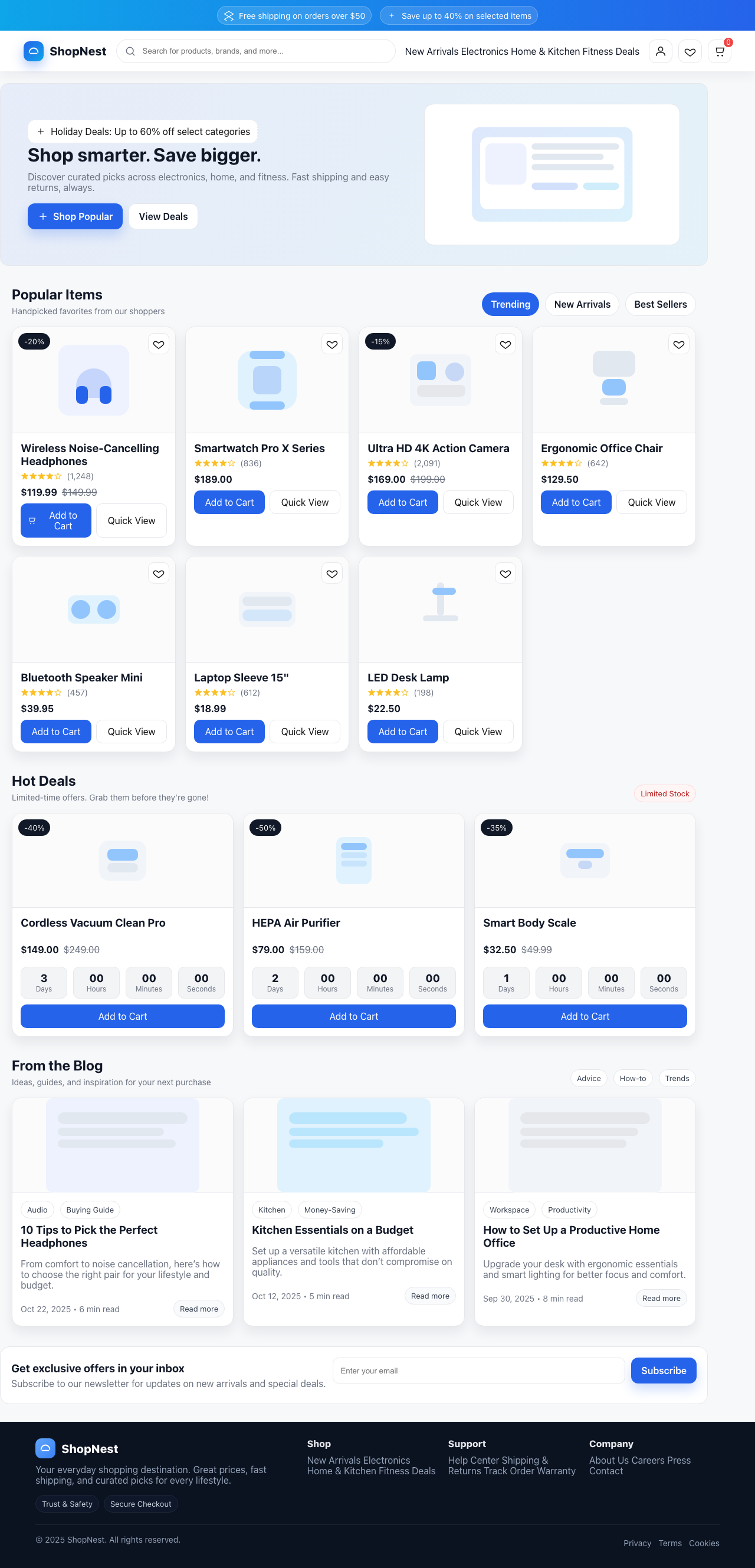 Screenshot sample 58 for shopping-home-page / GPT-5
