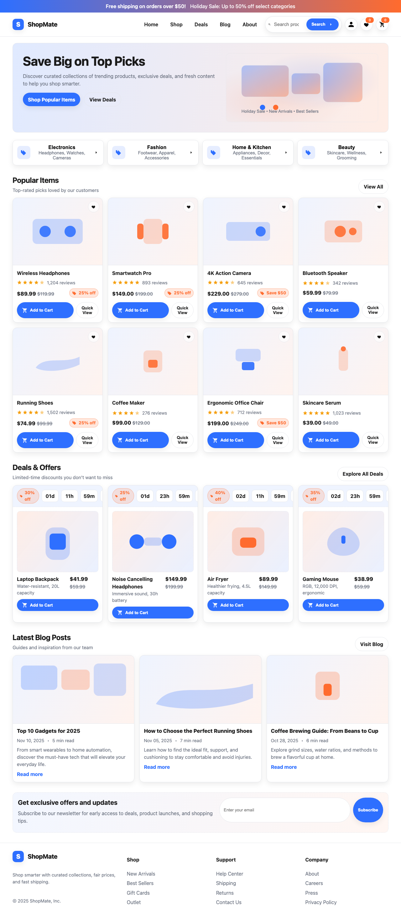 Screenshot sample 59 for shopping-home-page / GPT-5