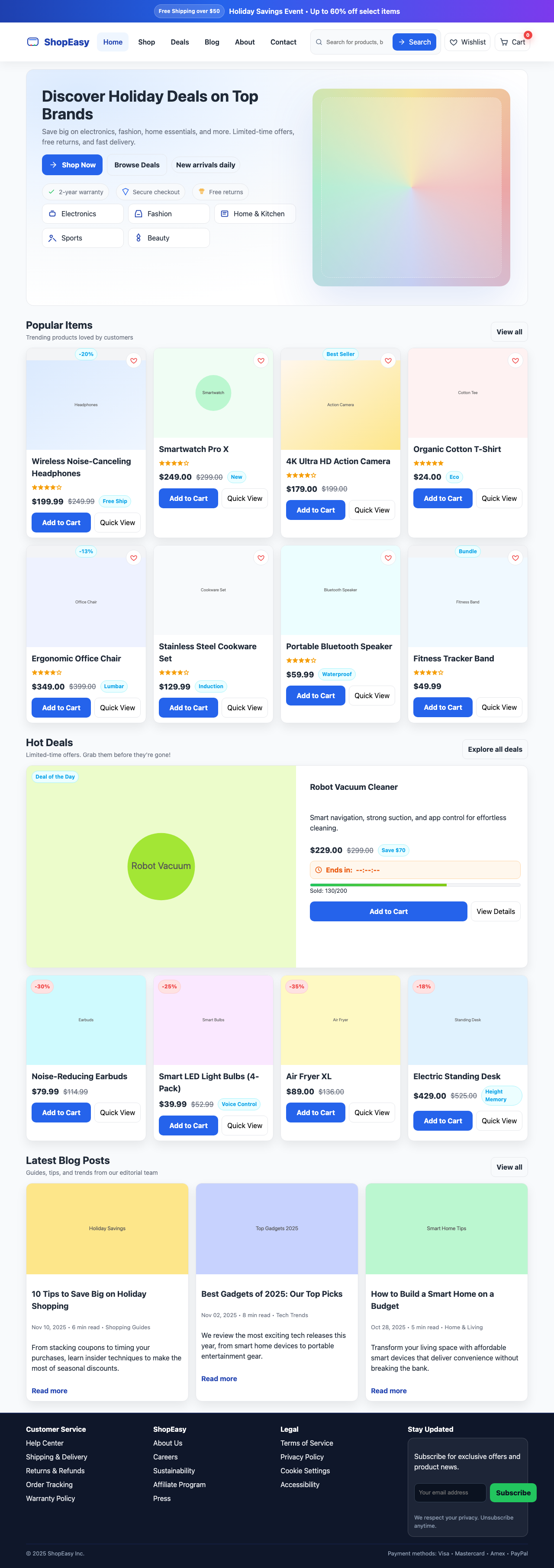 Screenshot sample 61 for shopping-home-page / GPT-5