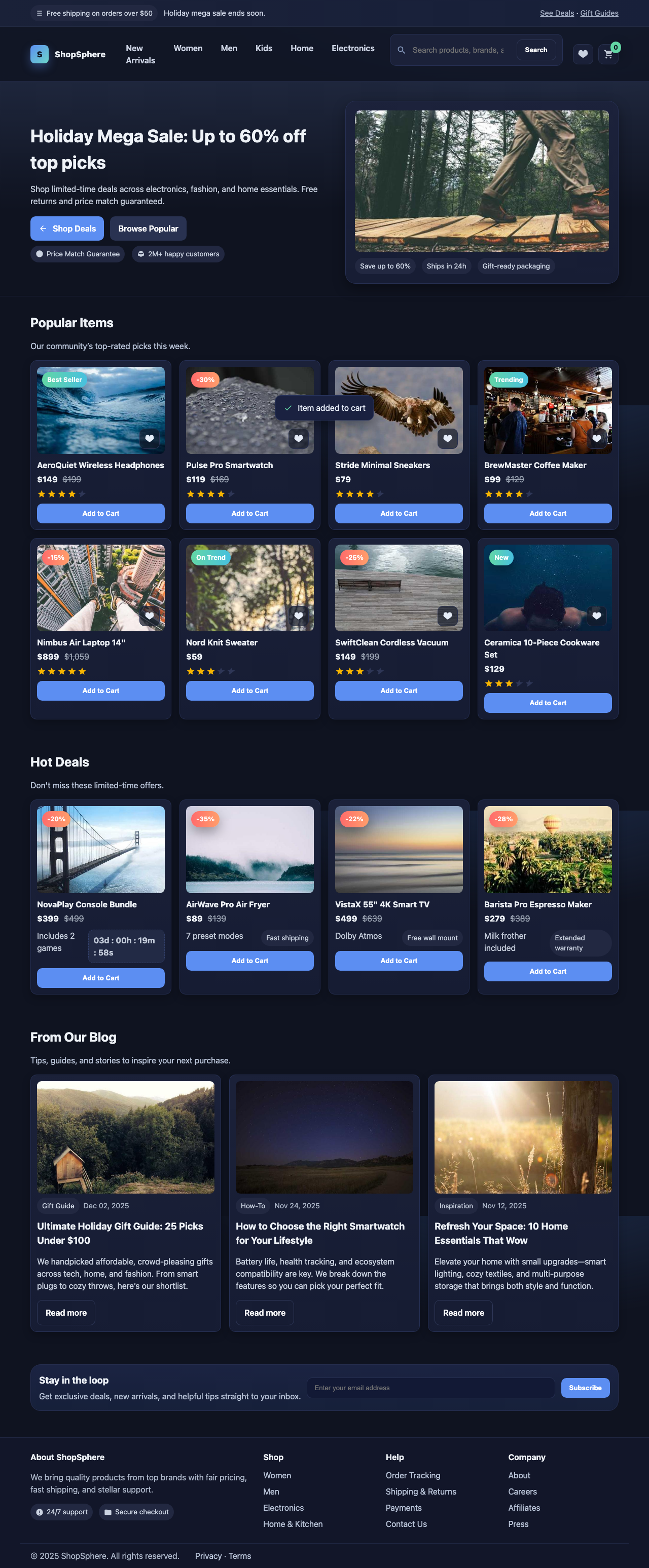 Screenshot sample 71 for shopping-home-page / GPT-5